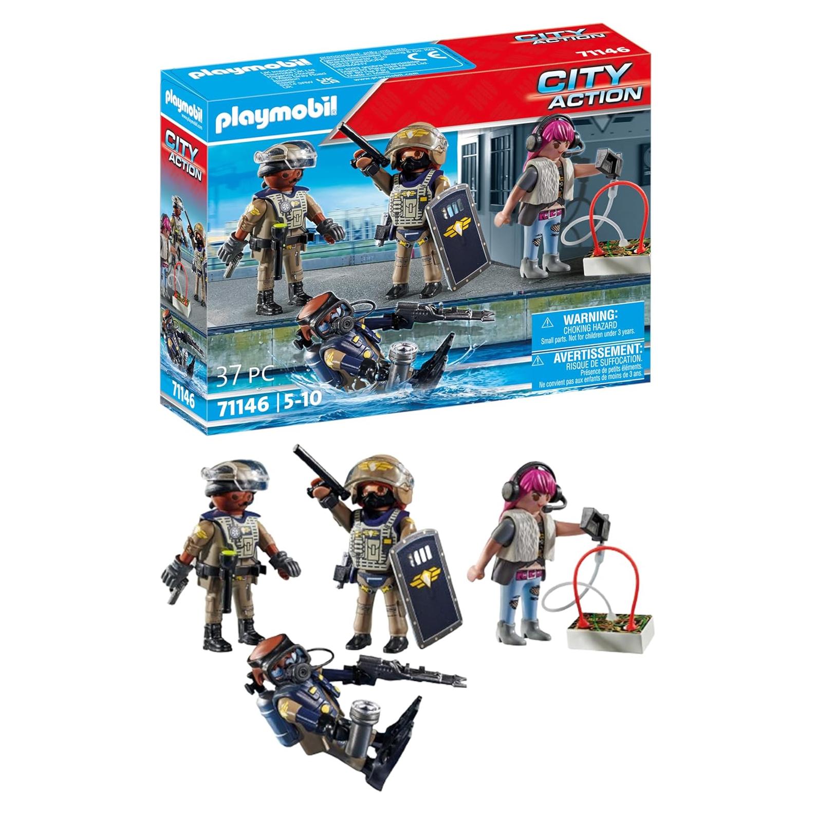 Juego de Figuras Policías Tácticas Playmobil 71146