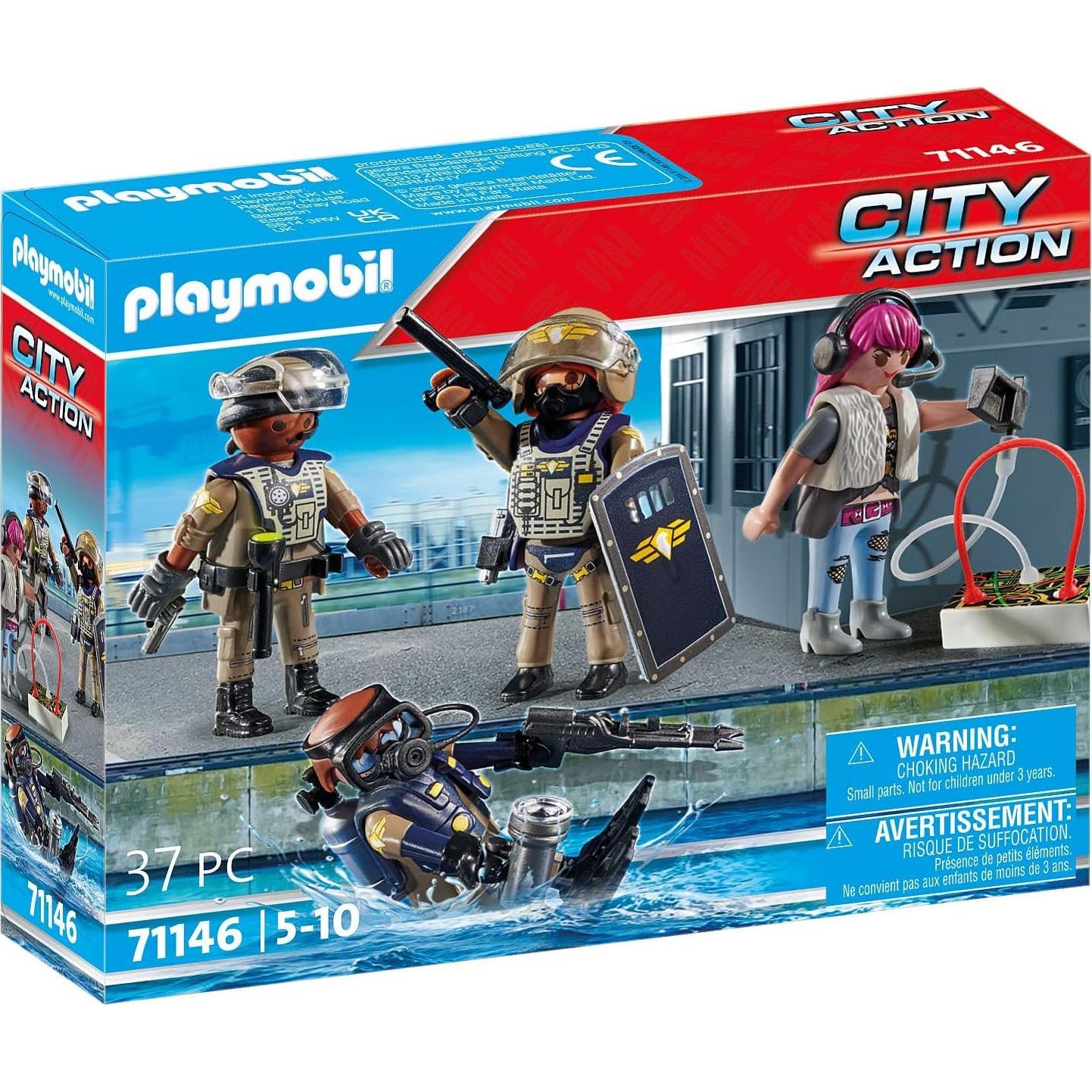 Juego de Figuras Policías Tácticas Playmobil 71146