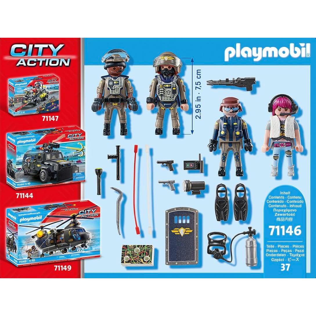 Juego de Figuras Policías Tácticas Playmobil 71146