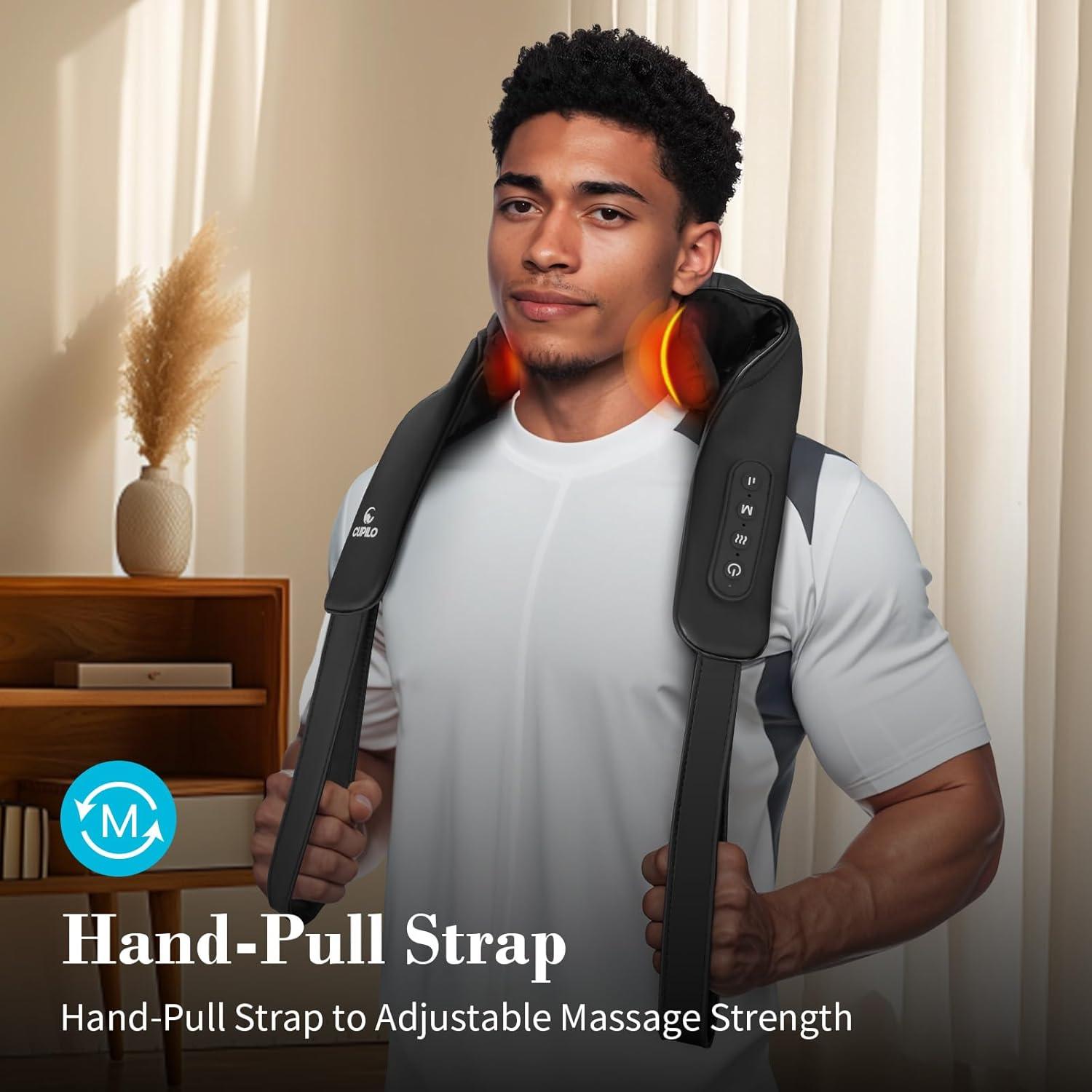 Masajeador de Cuello CuPiLo 4D Inalámbrico con Calor