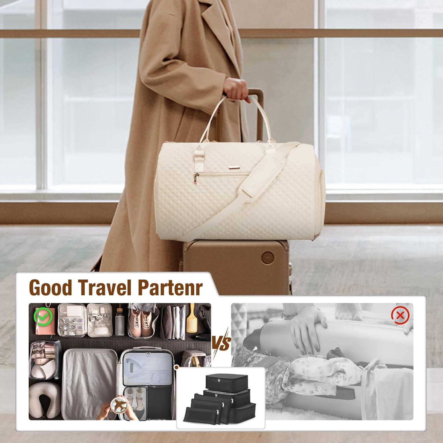 Bolsa de Ropa Grande Lekespring 64x27.9x32 cm Negra