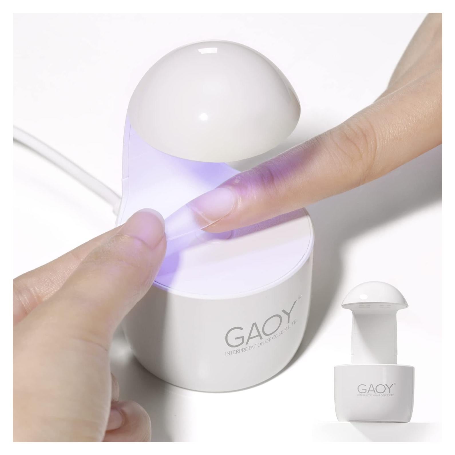 Lámpara LED Mini UV GAOY para Uñas de Gel Color Huevo 90s