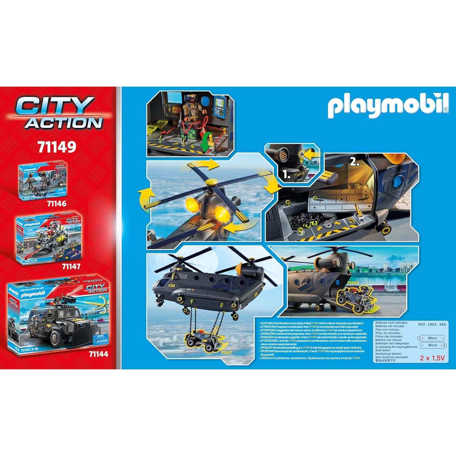 Unidad Táctica Playmobil Aeronave de Rescate 71149