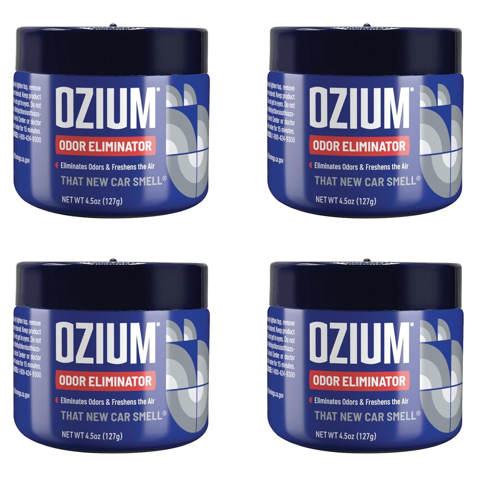 Gel Eliminador de Olores Ozium 127.57g Paquete de 4 Olor a Auto Nuevo