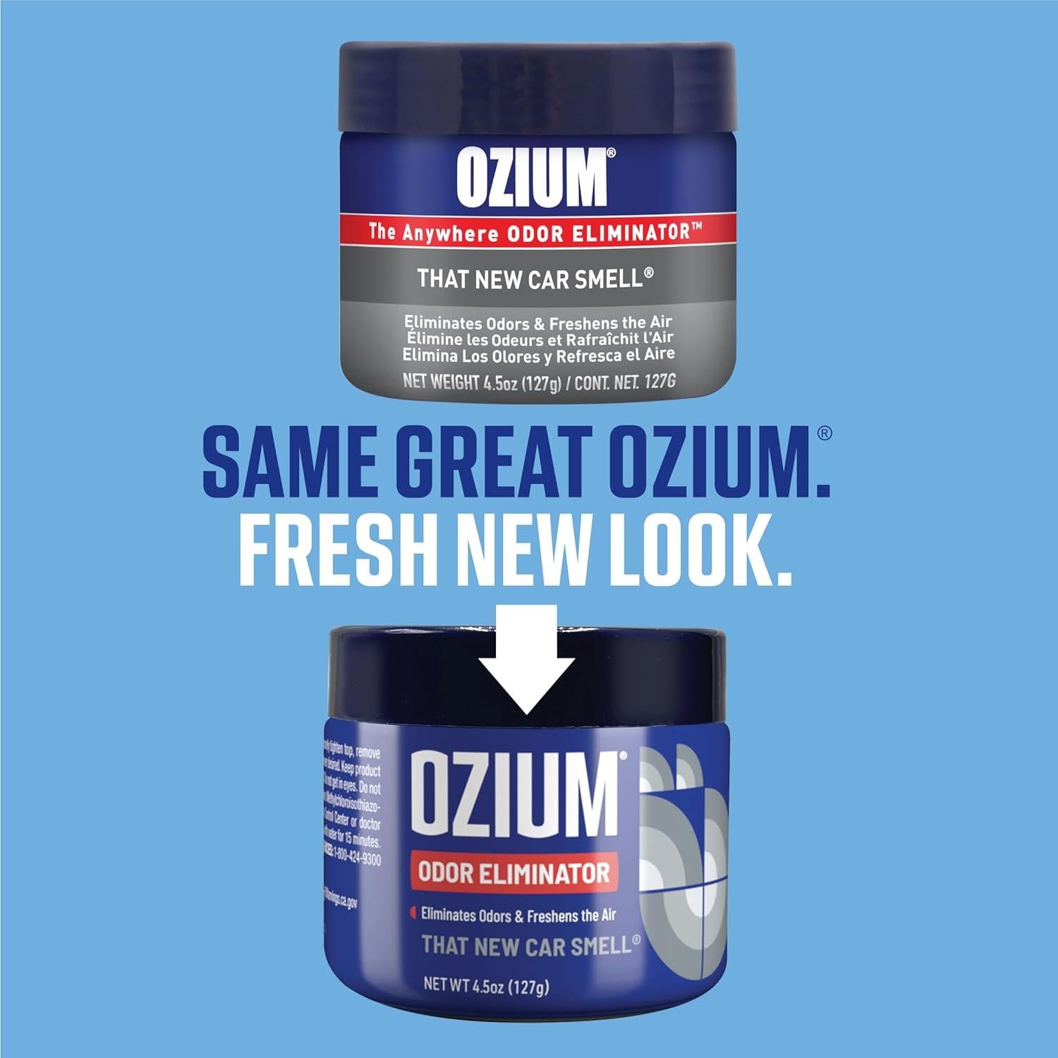 Gel Eliminador de Olores Ozium 127.57g Paquete de 4 Olor a Auto Nuevo