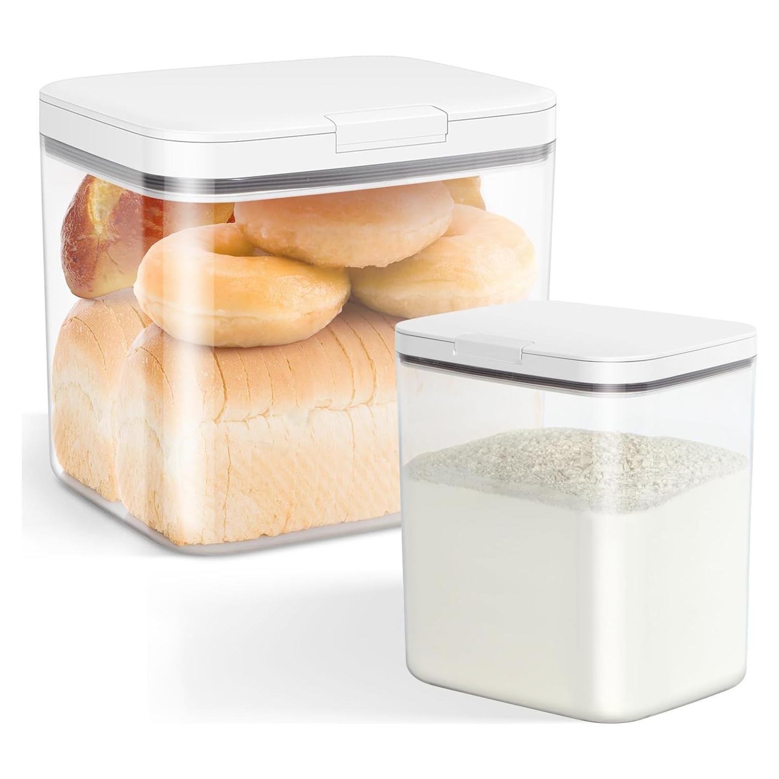 Contenedores de Almacenamiento TBMAXS 2 Piezas 1.98L y 4.49L