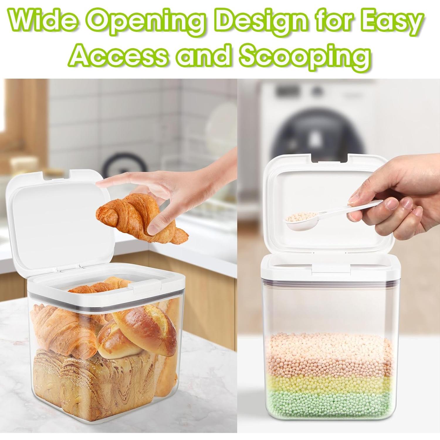 Contenedores de Almacenamiento TBMAXS 2 Piezas 1.98L y 4.49L