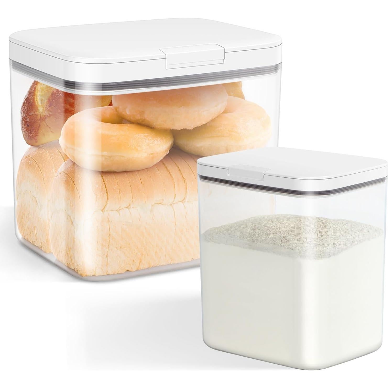 Contenedores de Almacenamiento TBMAXS 2 Piezas 1.98L y 4.49L