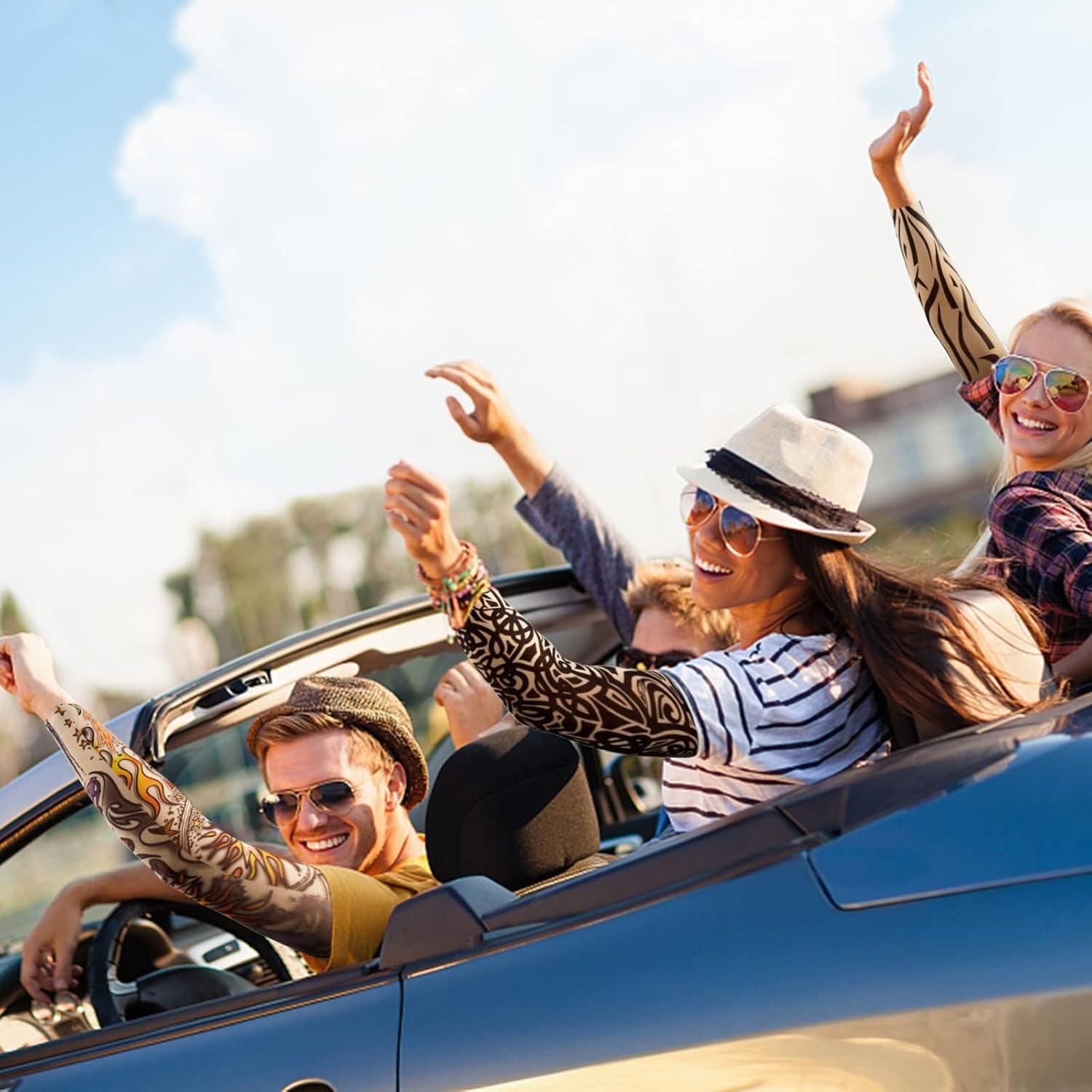 Mangas de Tatuaje Falsas YARIEW - 6 Piezas Unisex Protección Solar