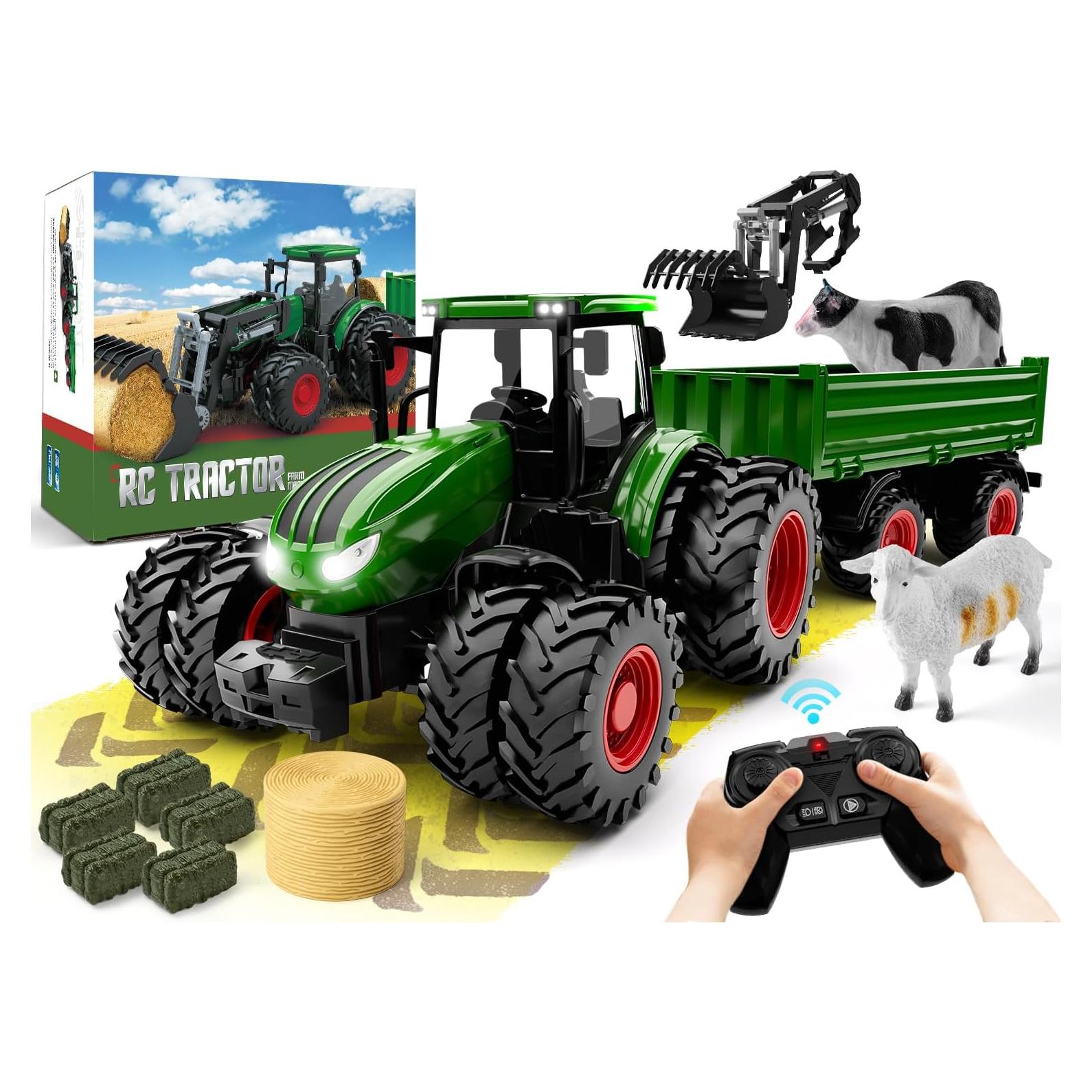 Tractor Control Remoto Uarzt 6645 con Cargador Frontal y Luz