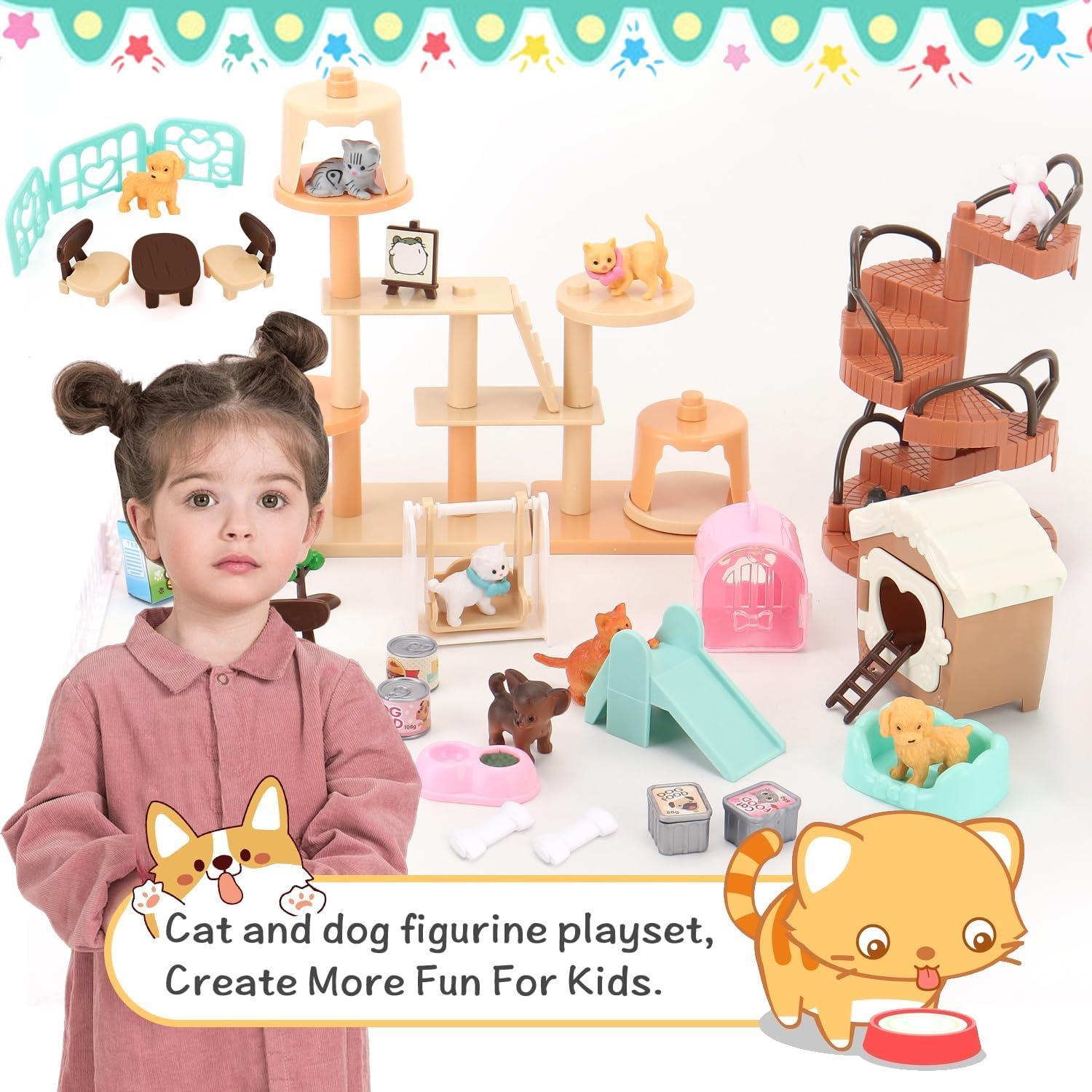 Juego de Figuras de Mascotas 67 Piezas BananMelonBM