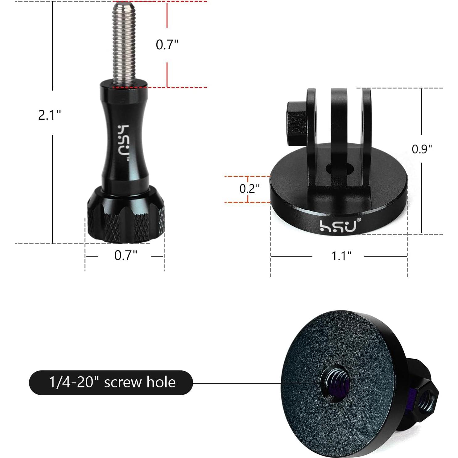 Soporte de trípode HSU para GoPro y cámaras de acción - Negro