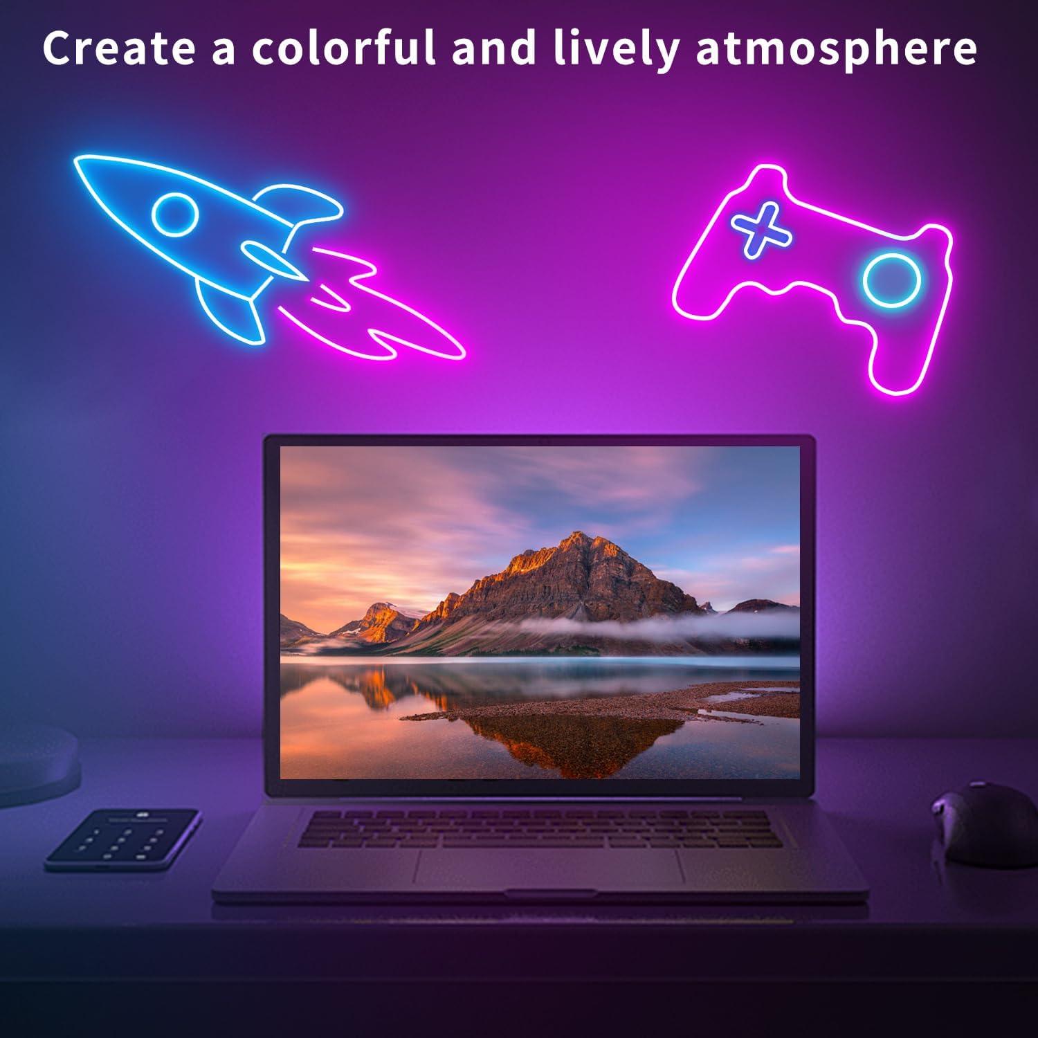 Tira de Luces LED Neón RGB 15.24m Segrass Impermeable