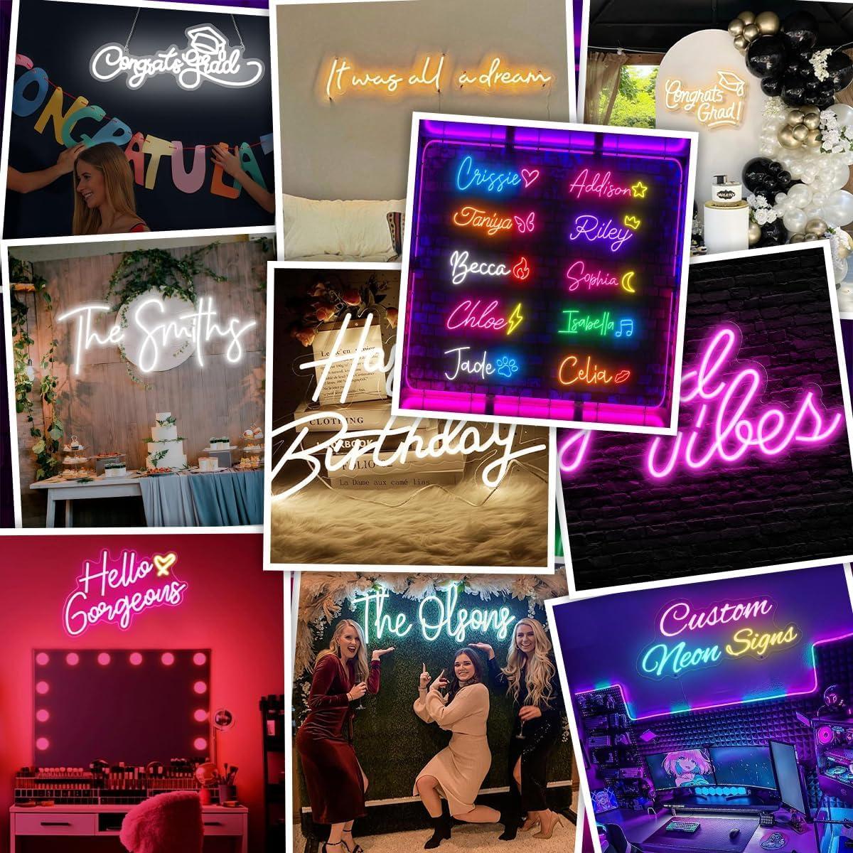 Cartel de Neón Personalizado Raipile Mediano LED Dimmable