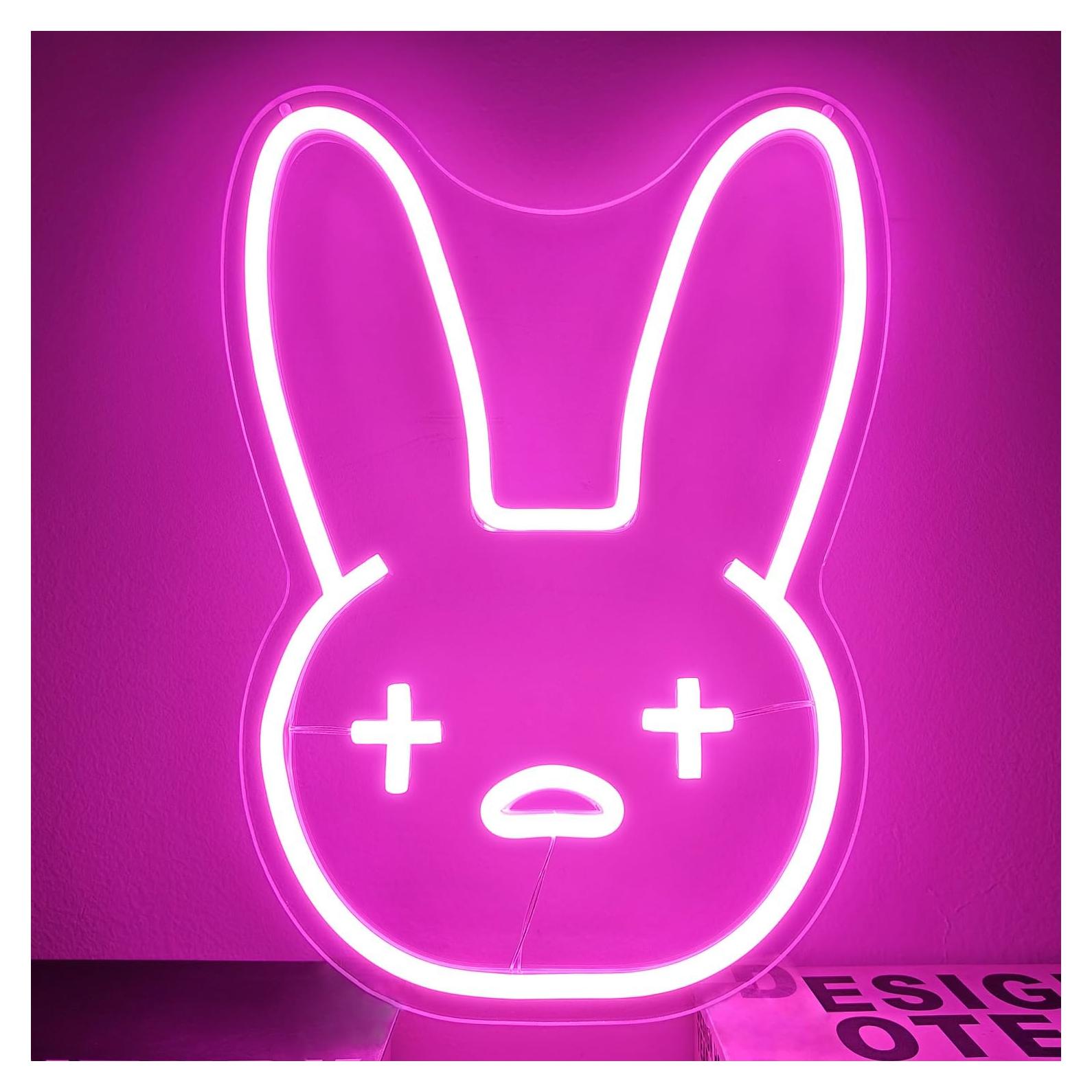 Letrero Neón Malito Conejo CinsYarn 30x10 cm Dimmable