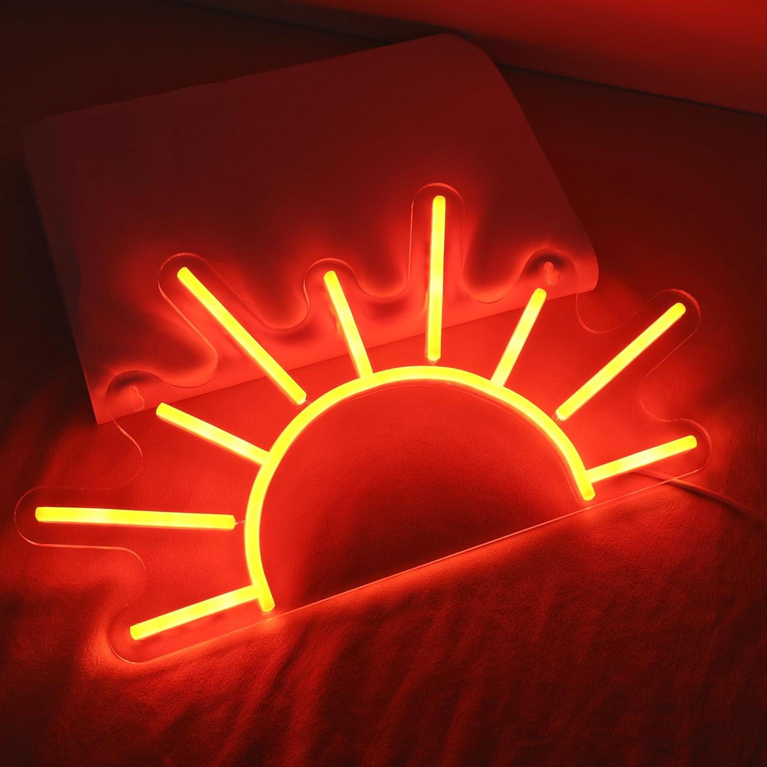 Lámpara de Neón LED Attivolife Amanecer Naranja Regulable