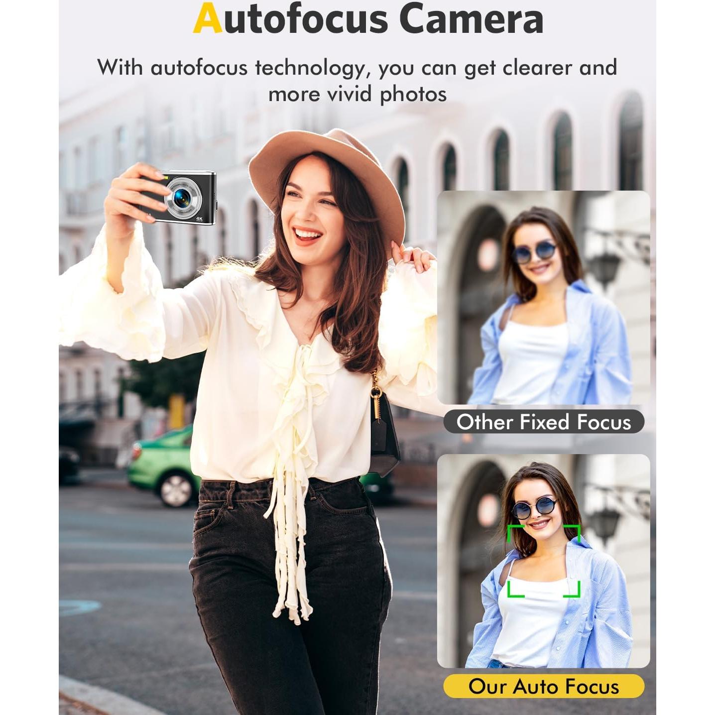 Cámara Digital 4K YOODEE DC306L 48MP Doble Lente Compacta