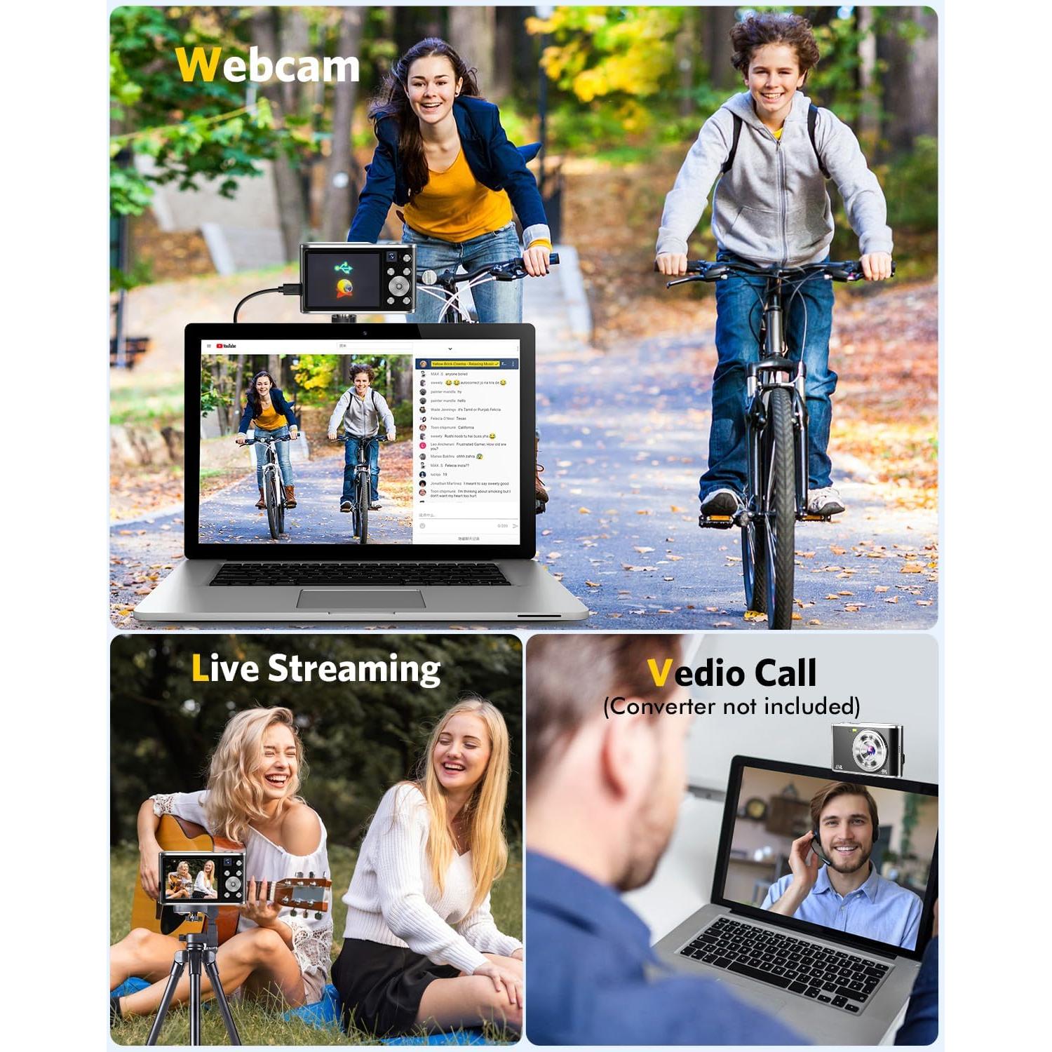 Cámara Digital 4K YOODEE DC306L 48MP Doble Lente Compacta