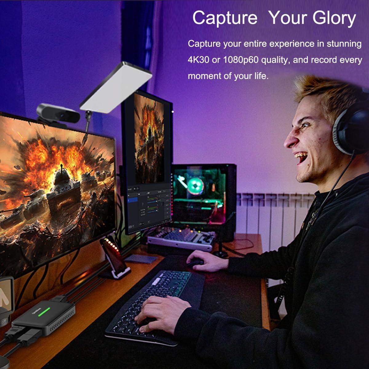 Tarjeta de Captura de Video 4K Qonakism HDMI USB 3.0