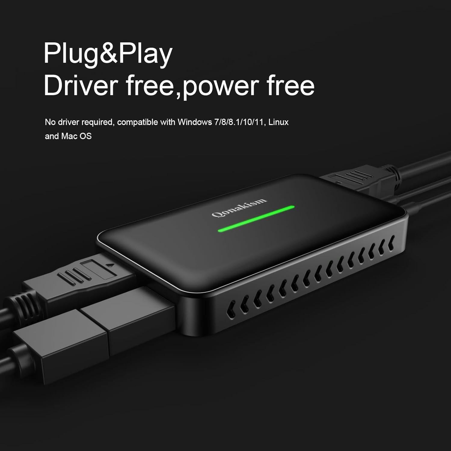 Tarjeta de Captura de Video 4K Qonakism HDMI USB 3.0