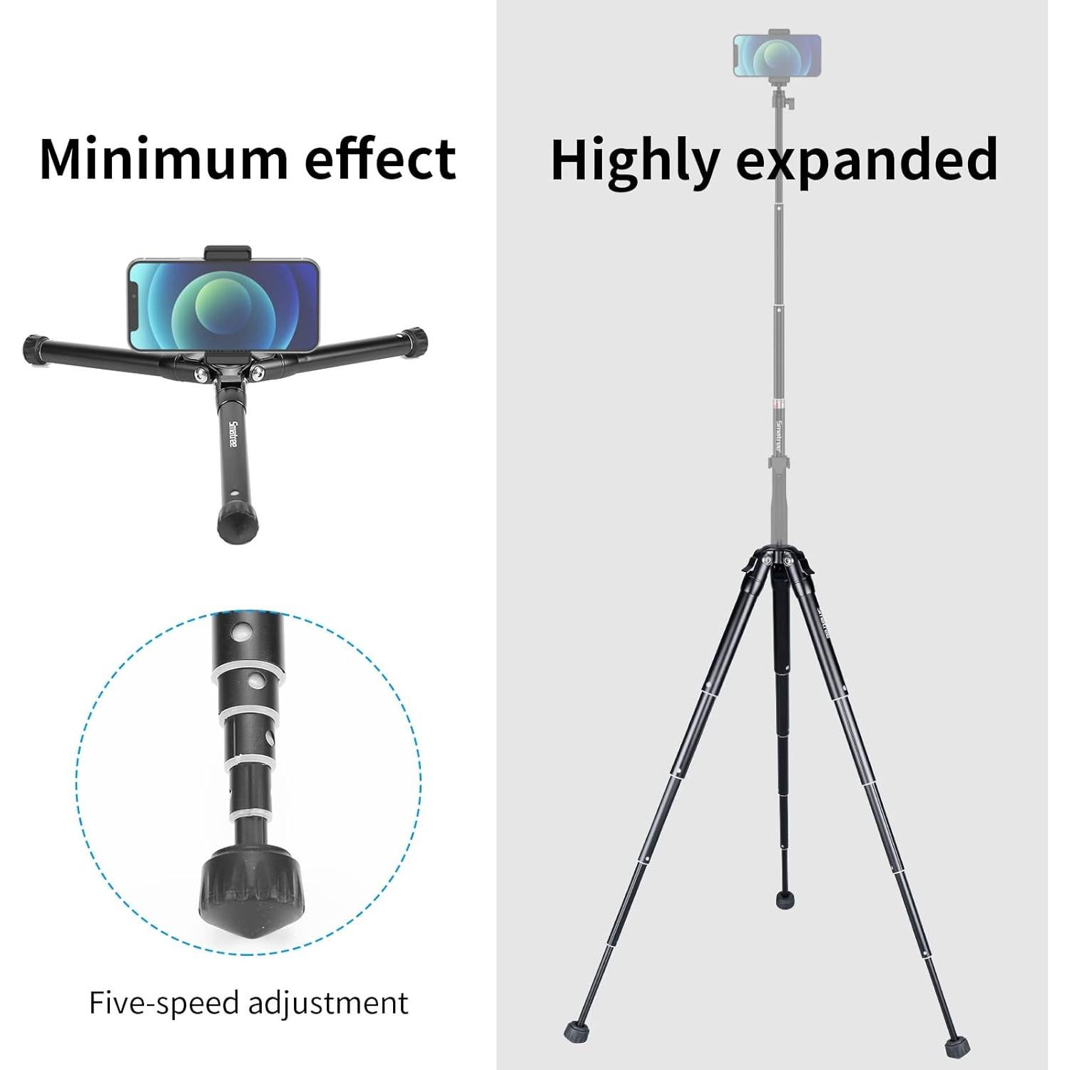 Trípode Extensible Smatree para Gopro y Estabilizadores 19.81-55.88 cm
