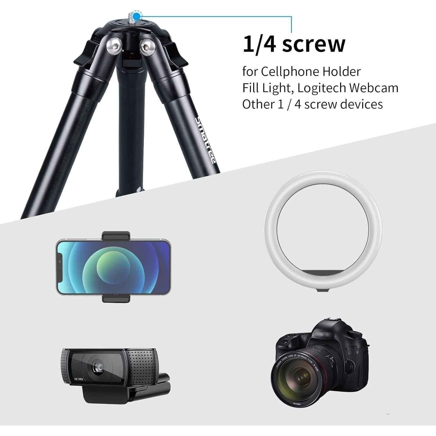 Trípode Extensible Smatree para Gopro y Estabilizadores 19.81-55.88 cm