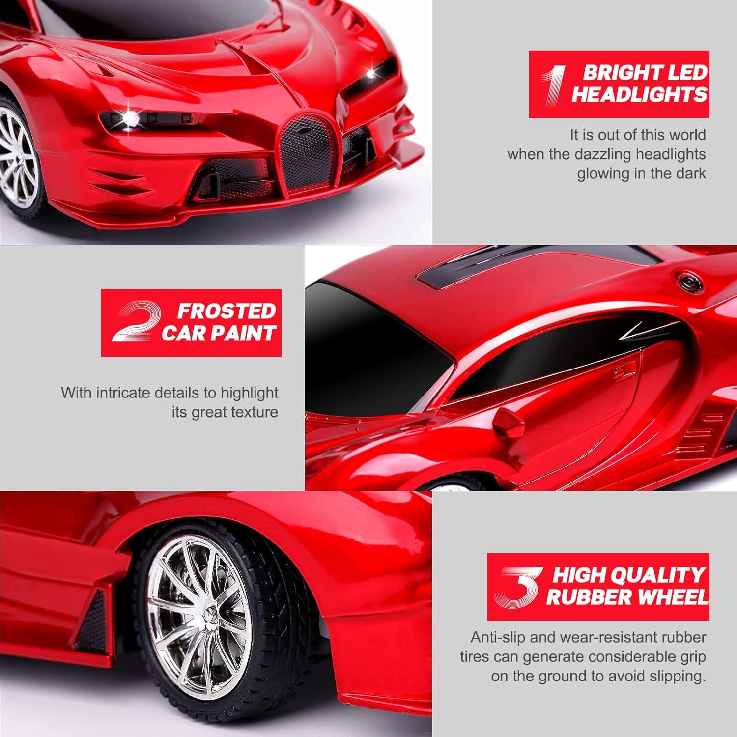 Coche RC KULARIWORLD 1/18 Alta Velocidad Rojo 21,6 cm