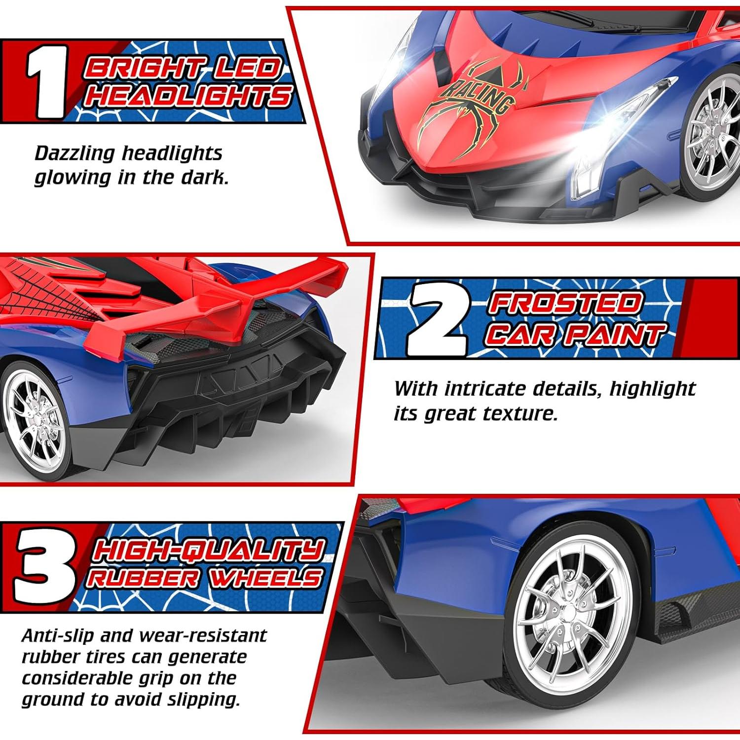 Coche de Control Remoto Growsland RC 1:18 Rojo para Niños