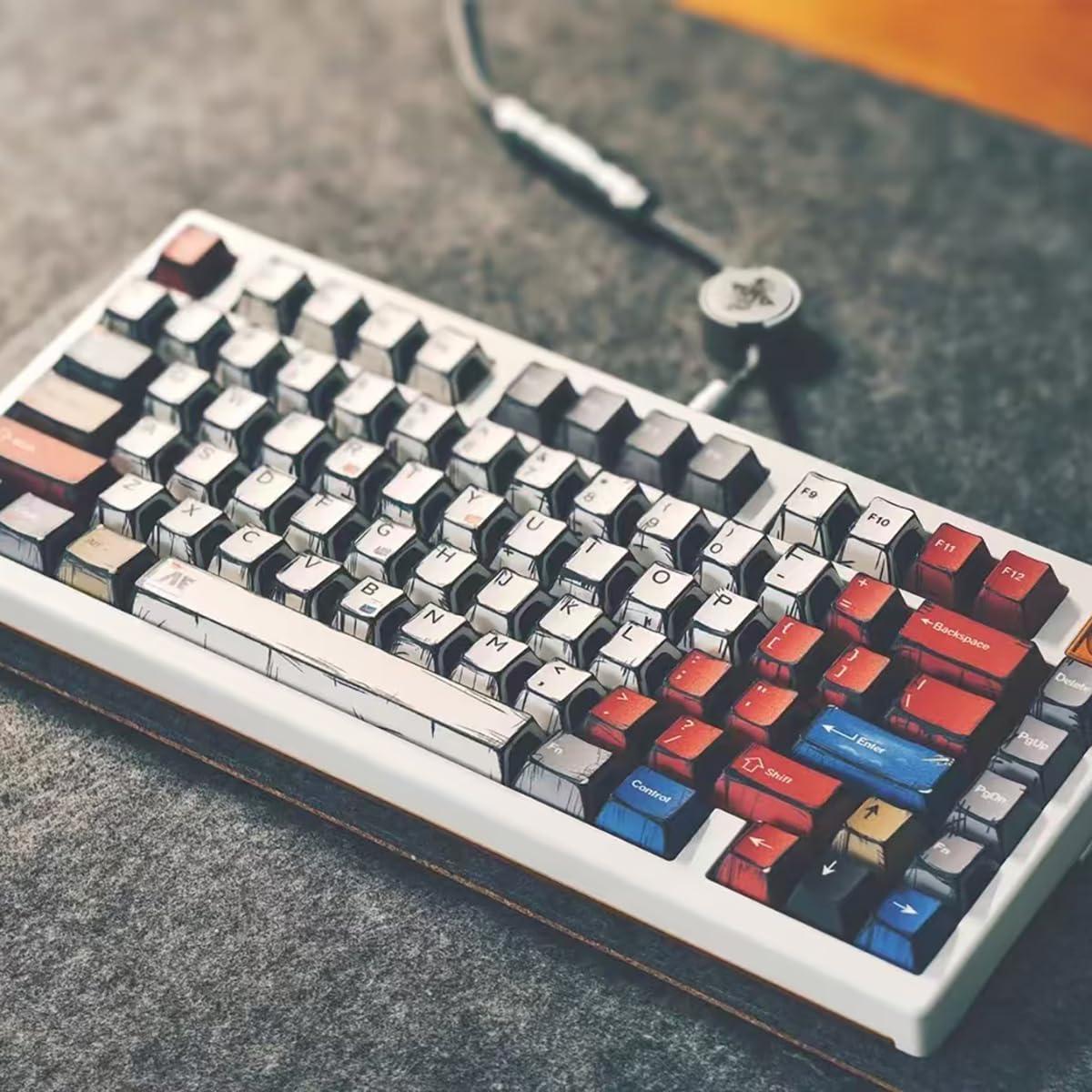 Conjunto de Teclas PBT SUEHIODHY 141 Teclas Estilo Manga