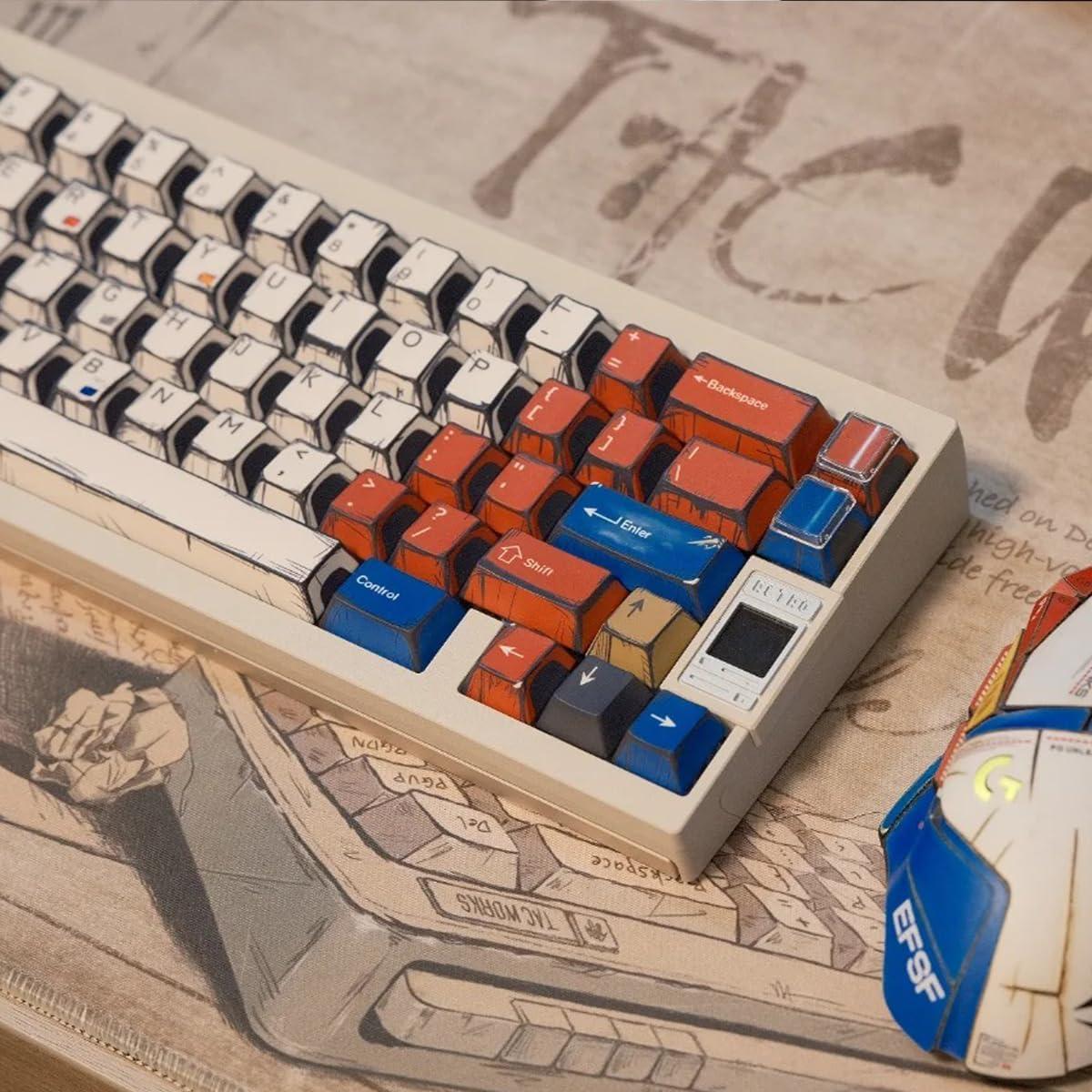 Conjunto de Teclas PBT SUEHIODHY 141 Teclas Estilo Manga