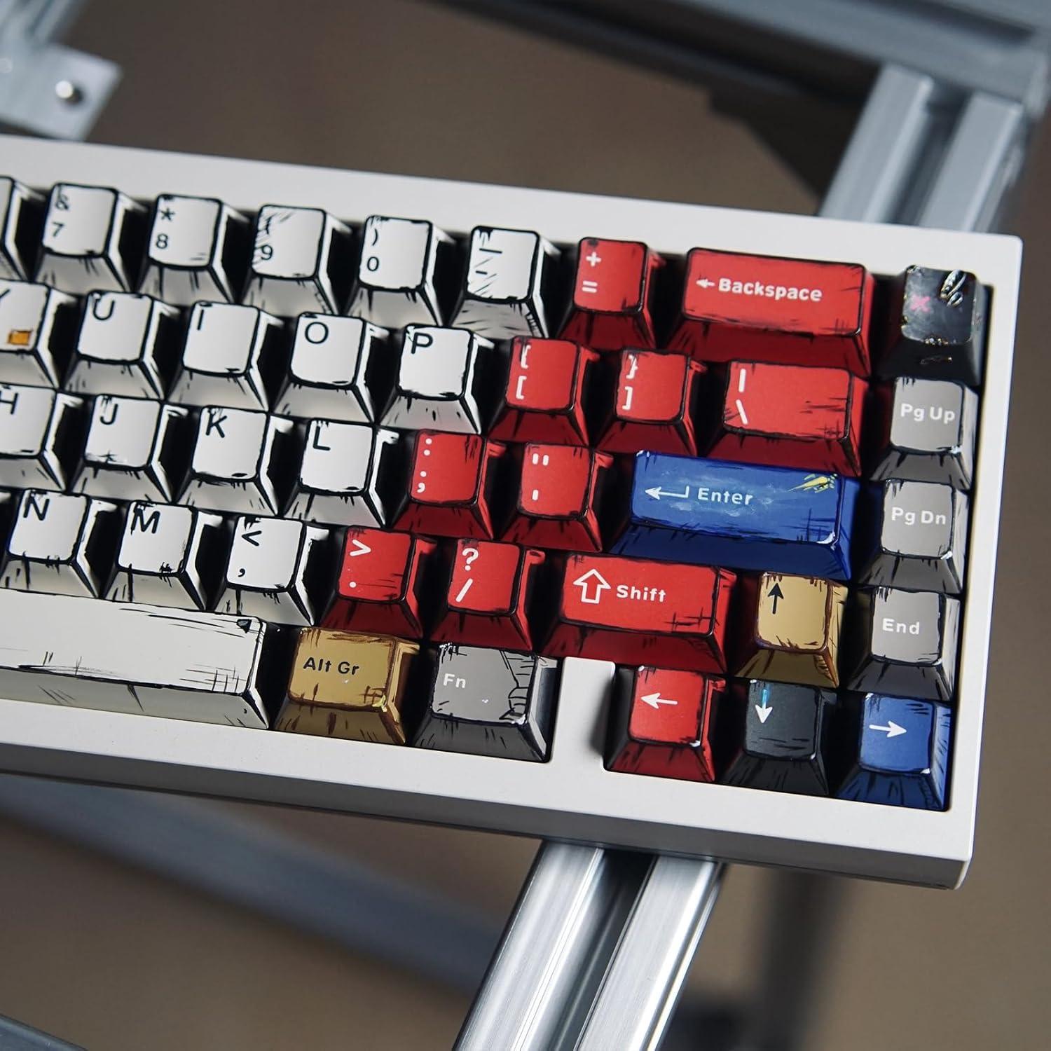 Conjunto de Teclas PBT SUEHIODHY 141 Teclas Estilo Manga