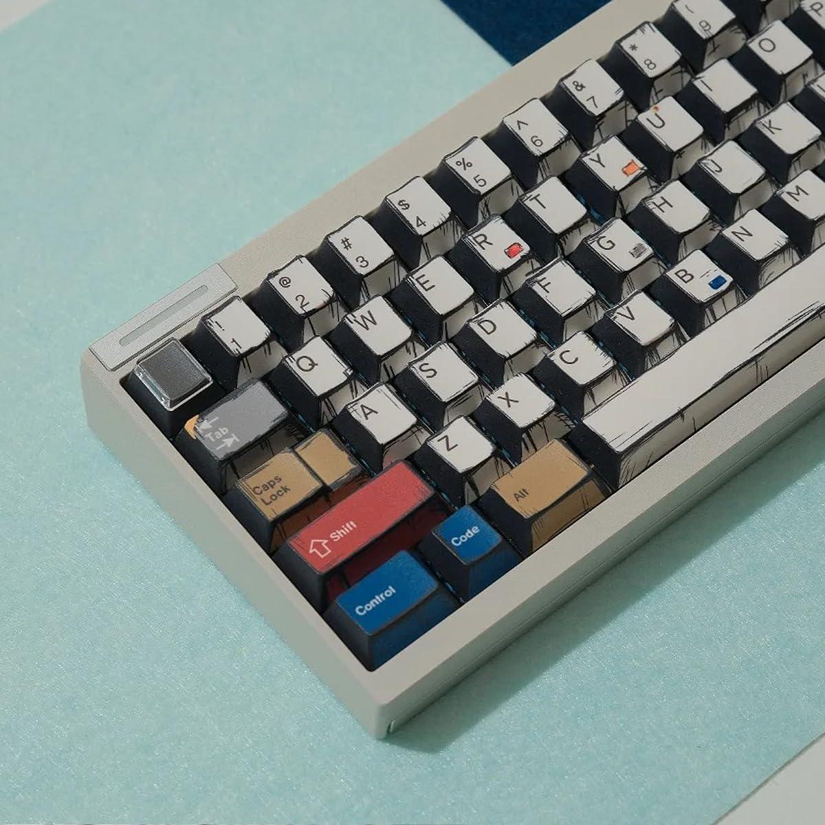 Conjunto de Teclas PBT SUEHIODHY 141 Teclas Estilo Manga