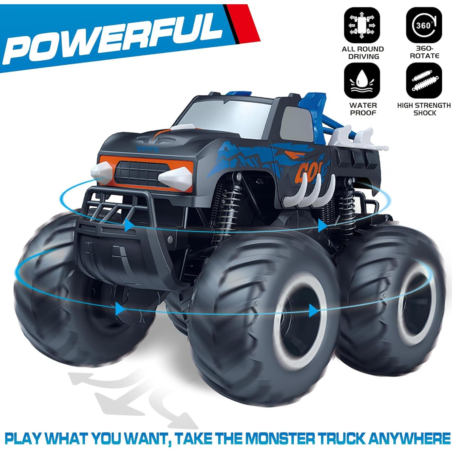 Camión Monstruo RC Threeking 1:16 Impermeable 4WD 0,91 kg