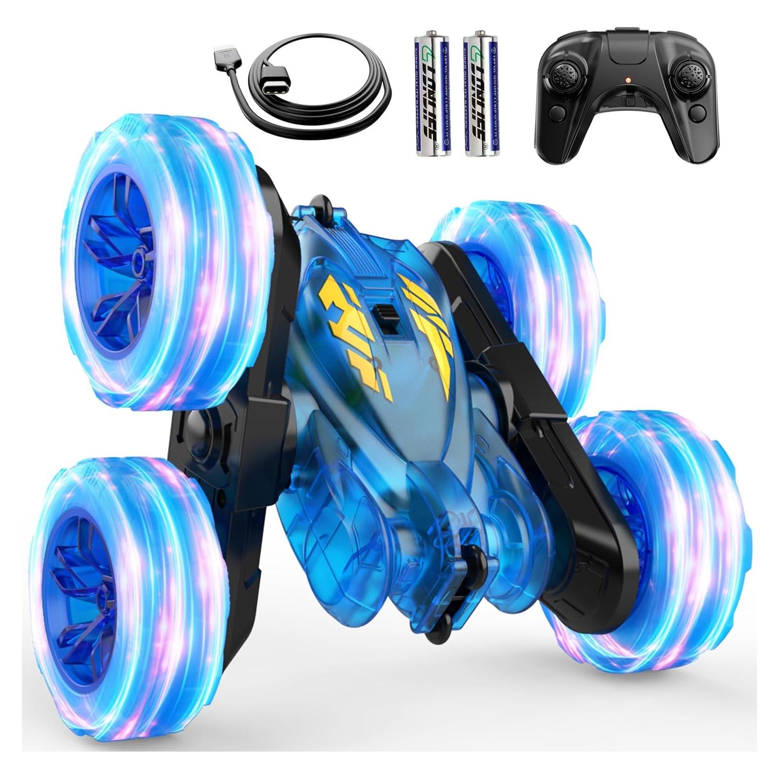 Coche RC Acrobático RacingFun K-02 Azul 4WD Carga USB-C
