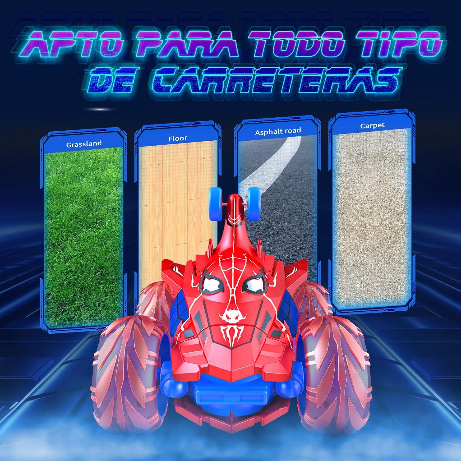 Coche RC Spider Doodays 4WD Acrobático 360° Rojo