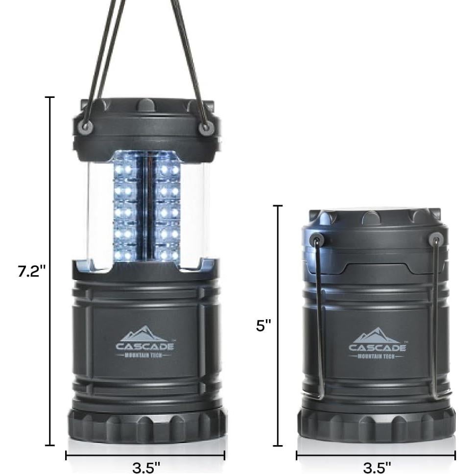Linterna LED Plegable Cascade Mountain Tech - 2 Piezas