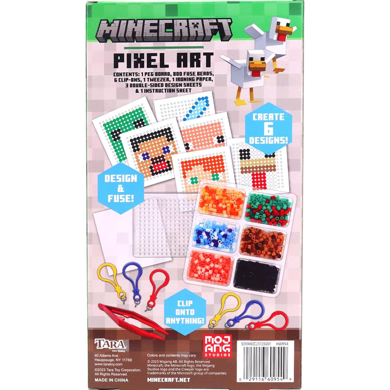 Kit de Manualidades Minecraft Pixel Art Tara Toys 800 Cuentas
