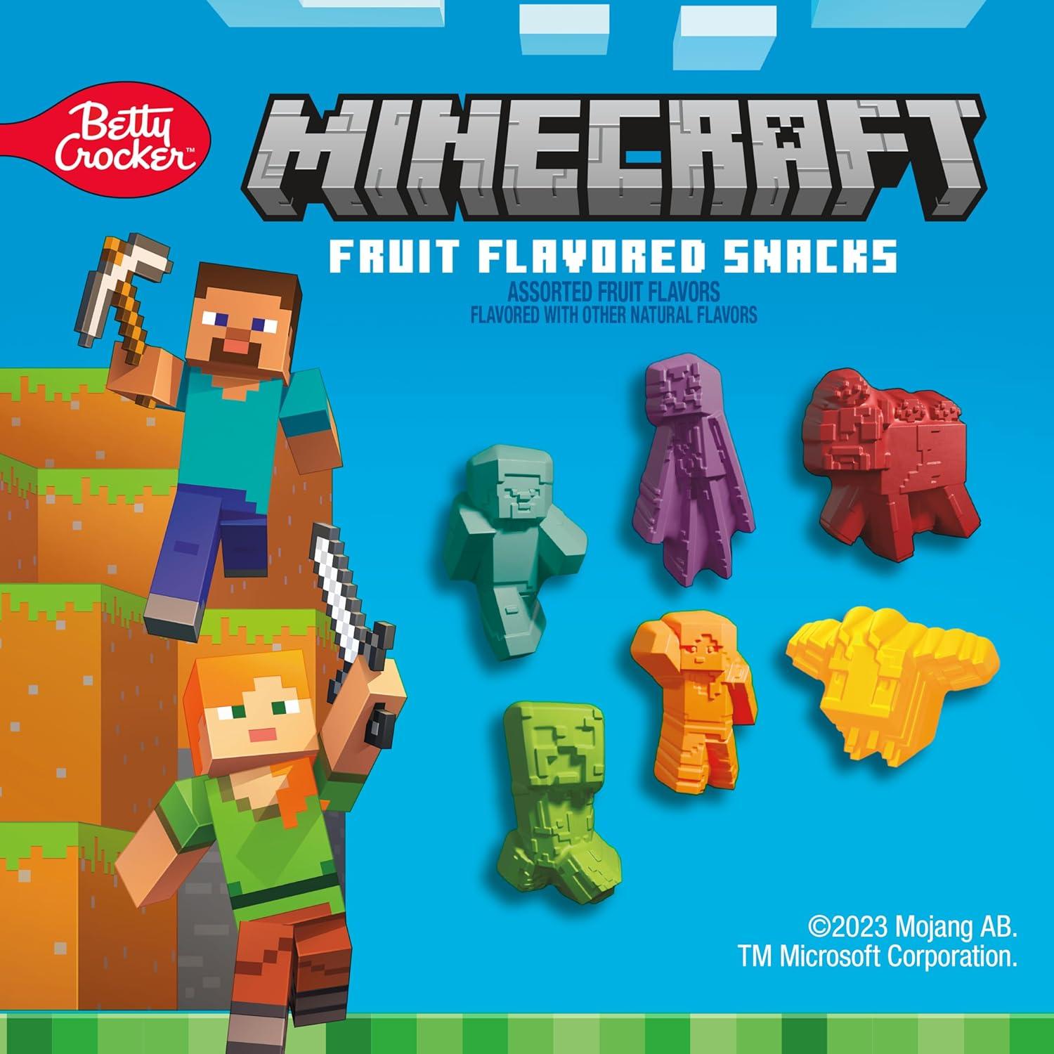 Snacks de Frutas Saborizadas Betty Crocker Minecraft 500 g