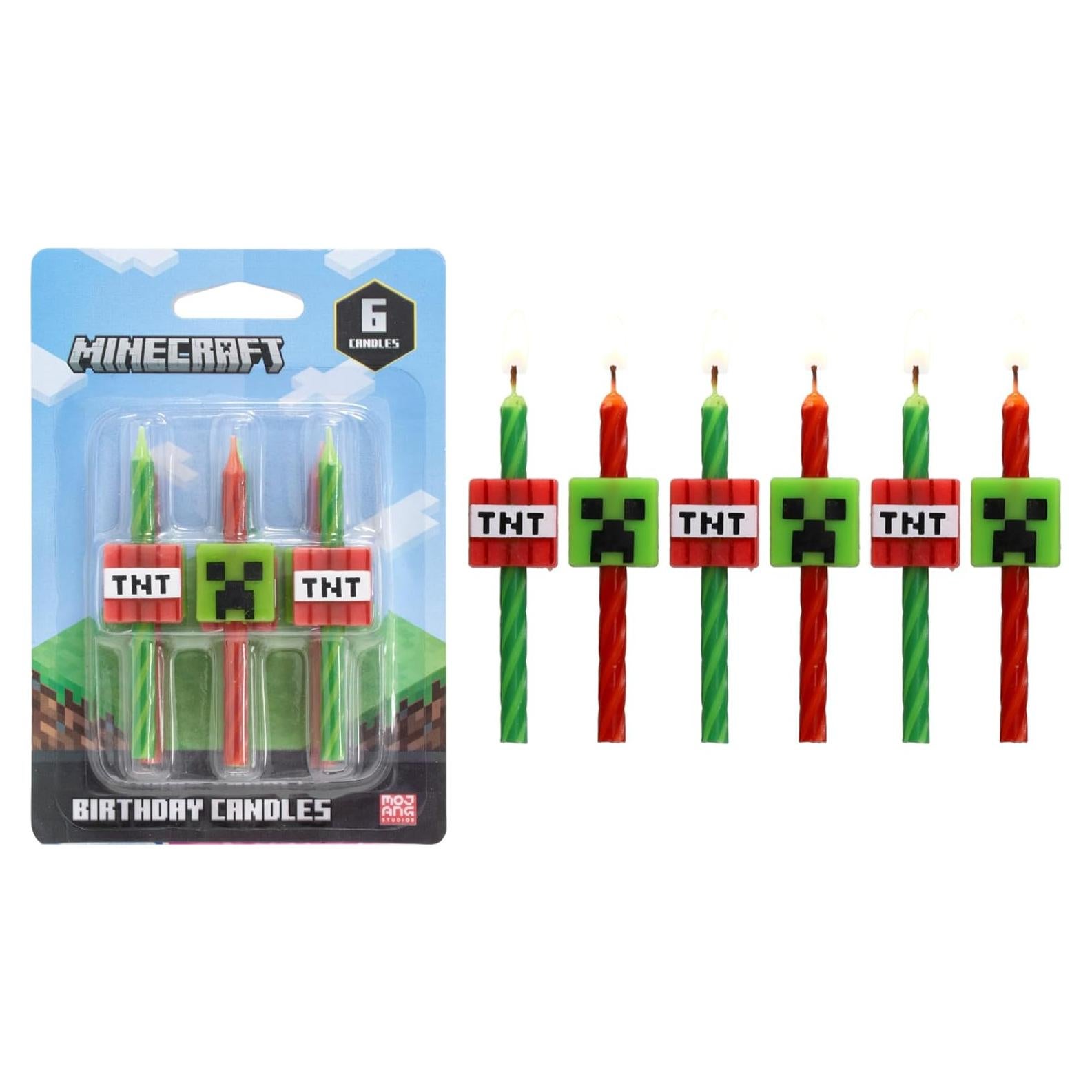 Velas de Cumpleaños DecoPac Minecraft - 6 Velas Multicolor