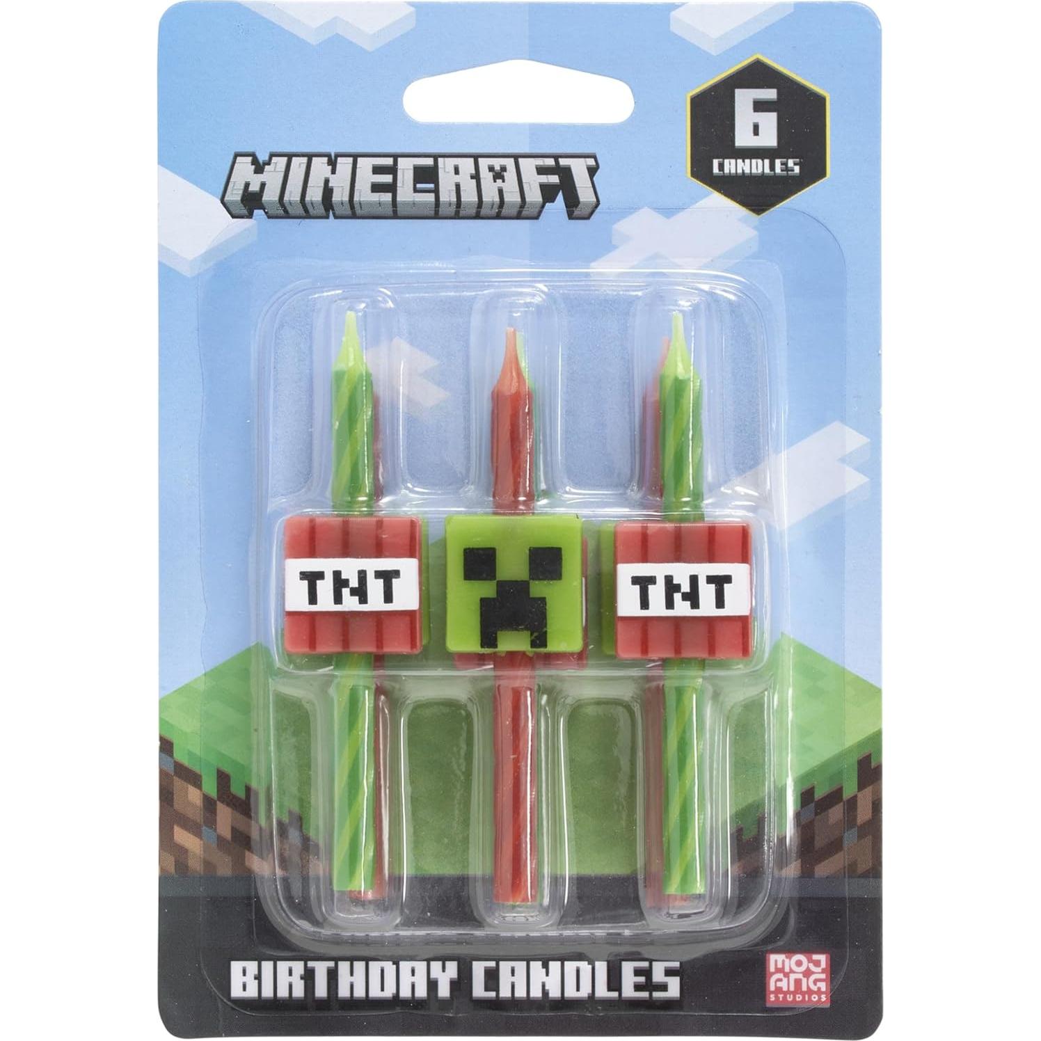 Velas de Cumpleaños DecoPac Minecraft - 6 Velas Multicolor