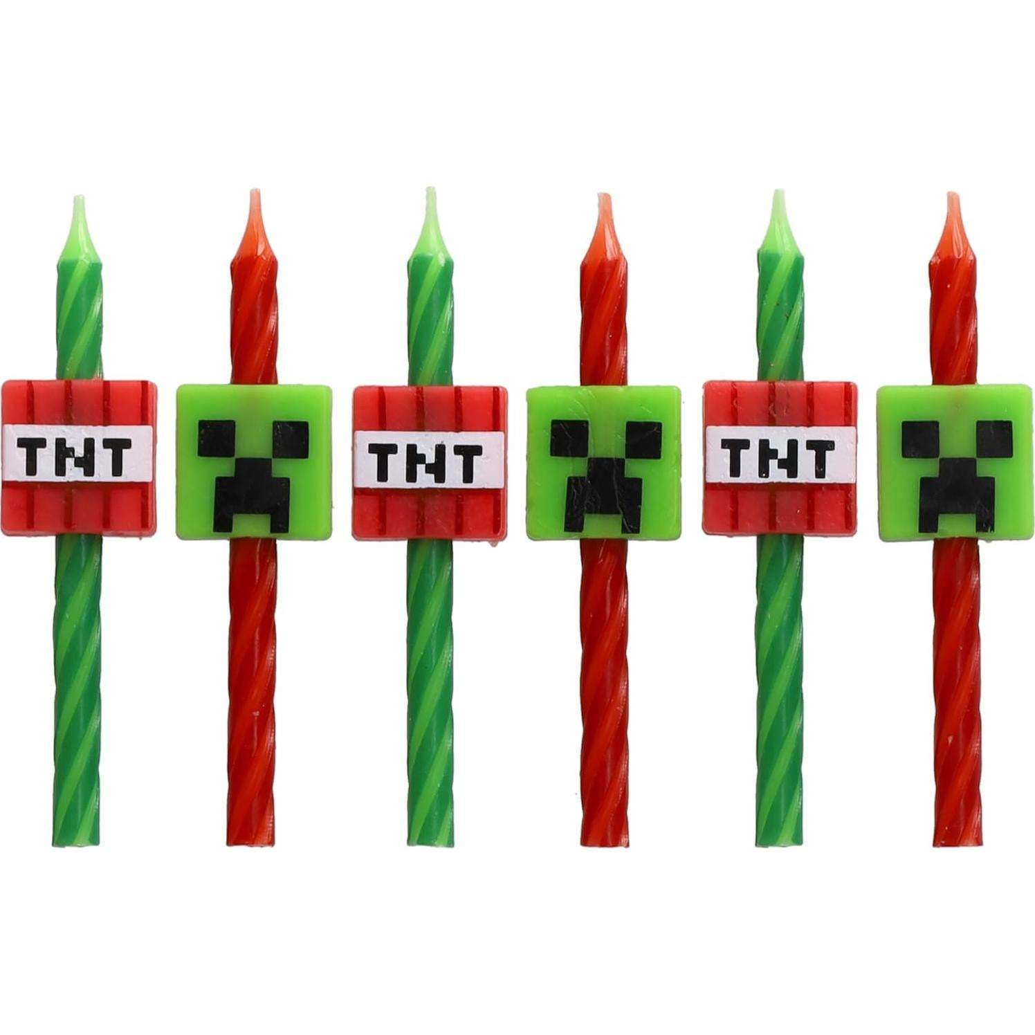 Velas de Cumpleaños DecoPac Minecraft - 6 Velas Multicolor