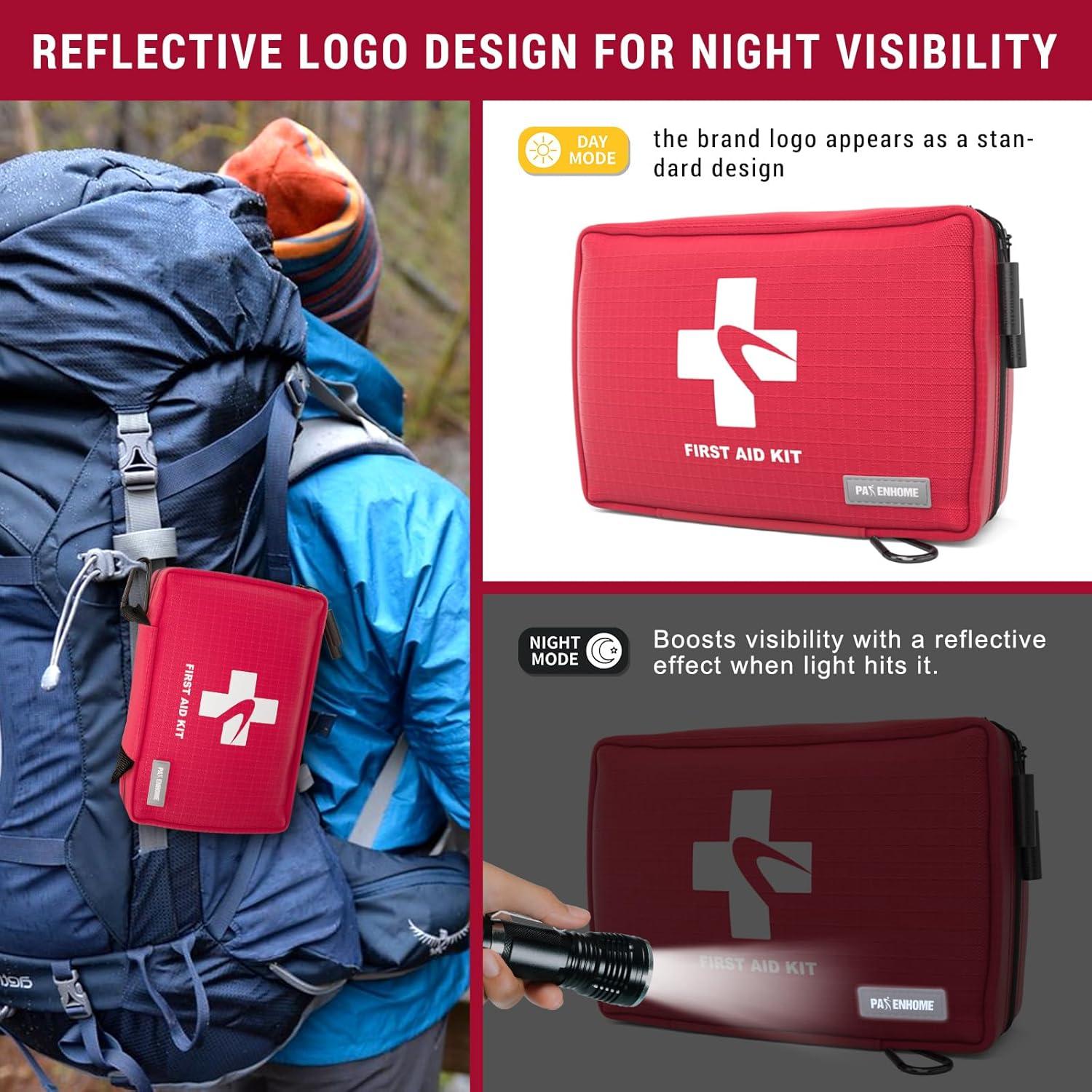 Kit de Primeros Auxilios Compacto 300 PCS Pasenhome - Rojo