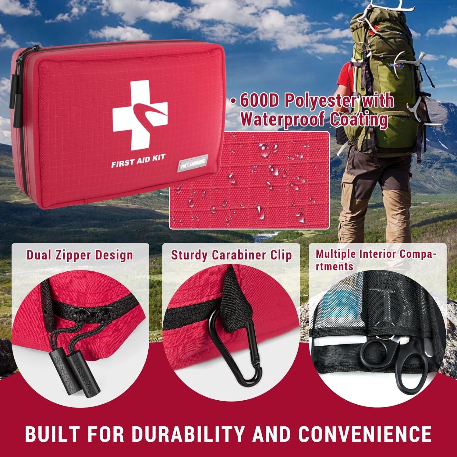 Kit de Primeros Auxilios Compacto 300 PCS Pasenhome - Rojo