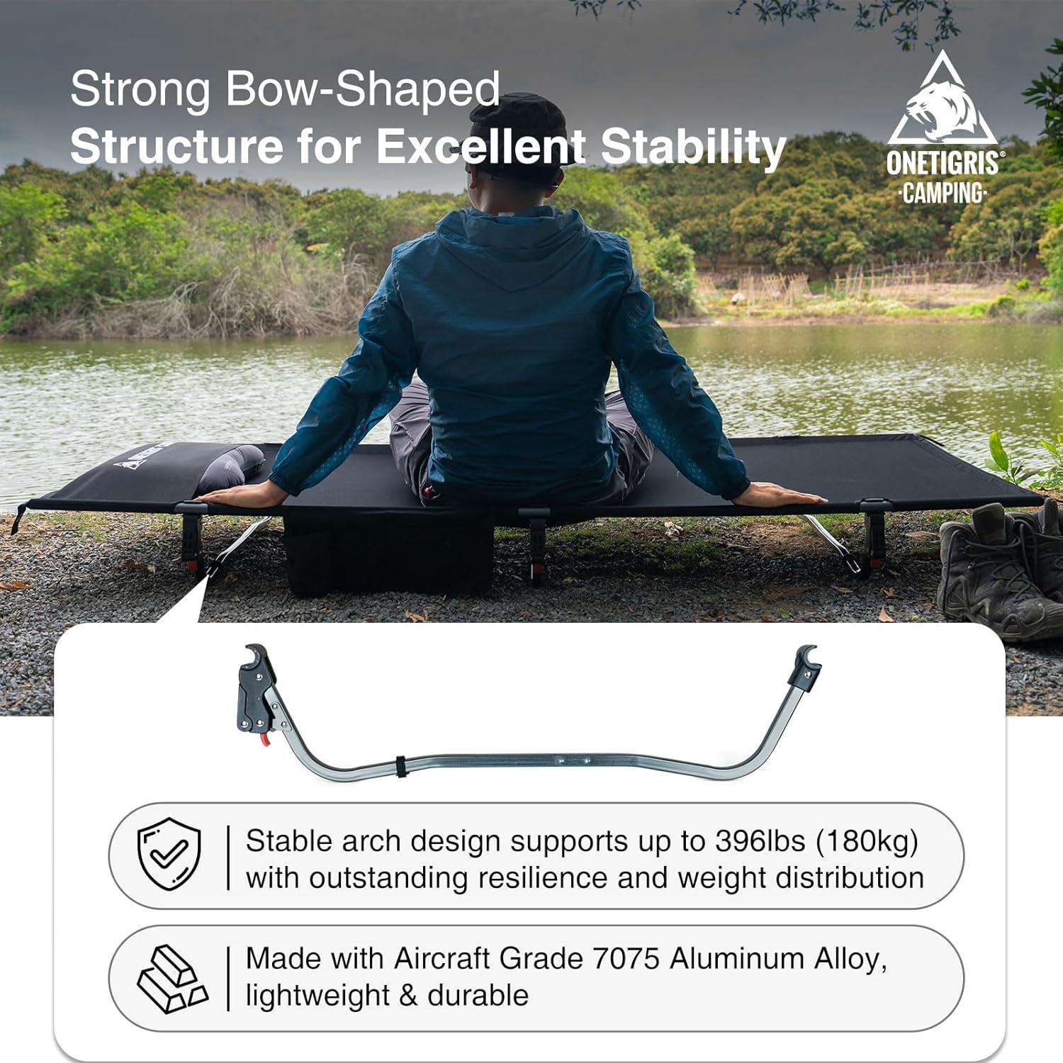 Cama de Camping OneTigris SUPRAGRIS Plegable 190x70cm 400lbs