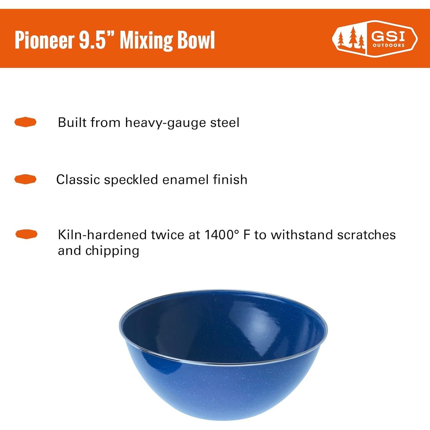 Tazón Mezclador GSI Outdoors Pioneer 24.6 cm Azul Enamelware