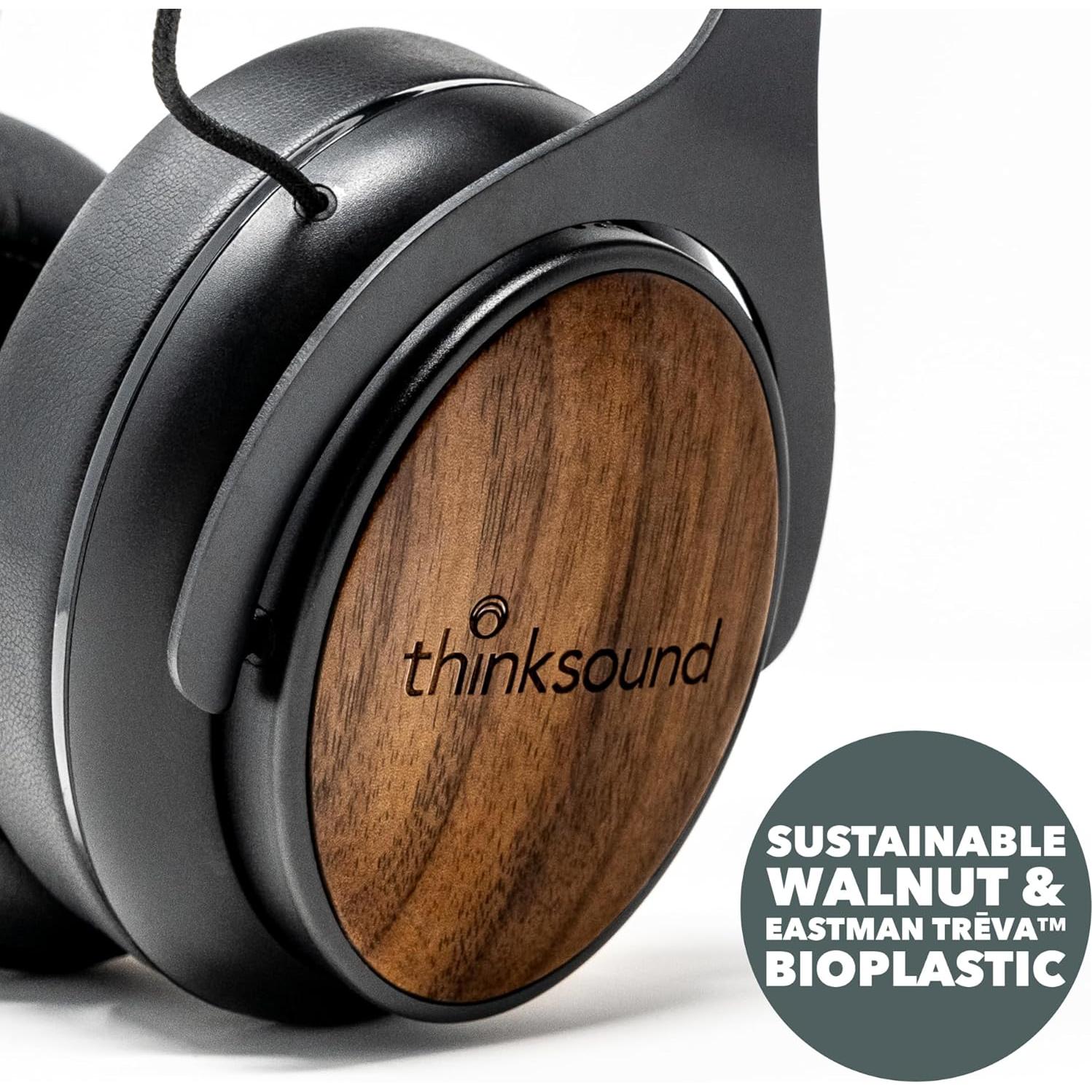 Auriculares Thinksound ov21 - Sobre la oreja, 45mm, cable desmontable