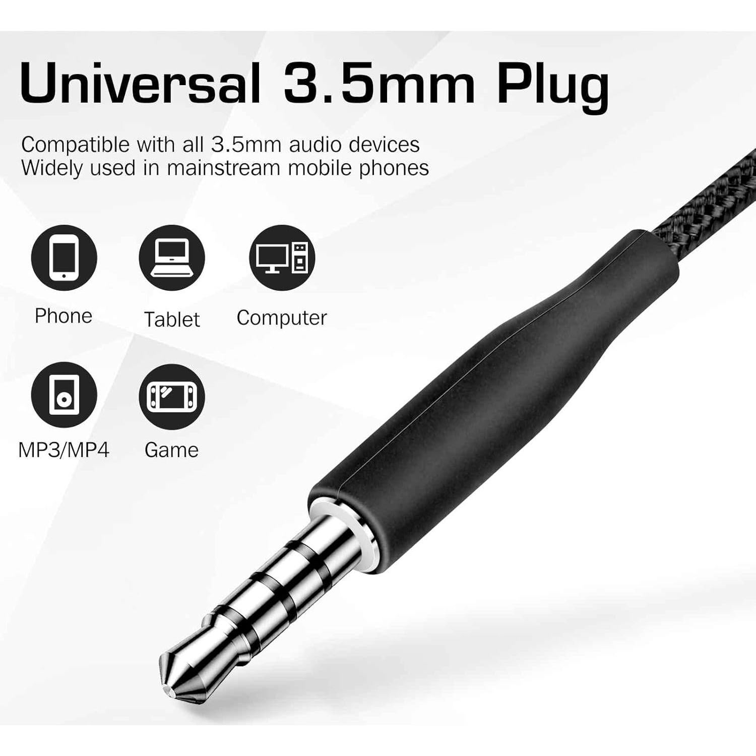 Auriculares UrbanX UXM20 con micrófono y control 3.5mm