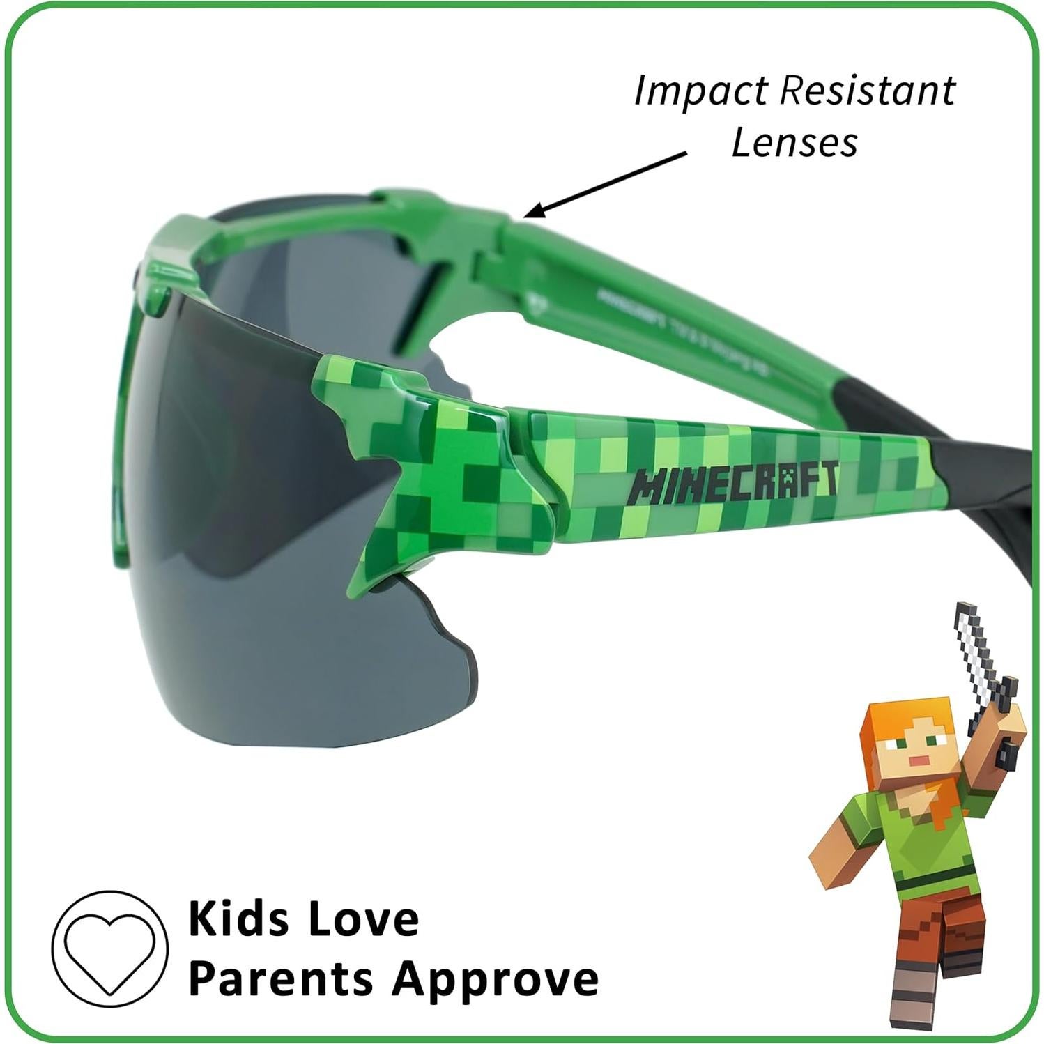 Gafas de Sol ARKAID Minecraft Niños UV400 Talla Única