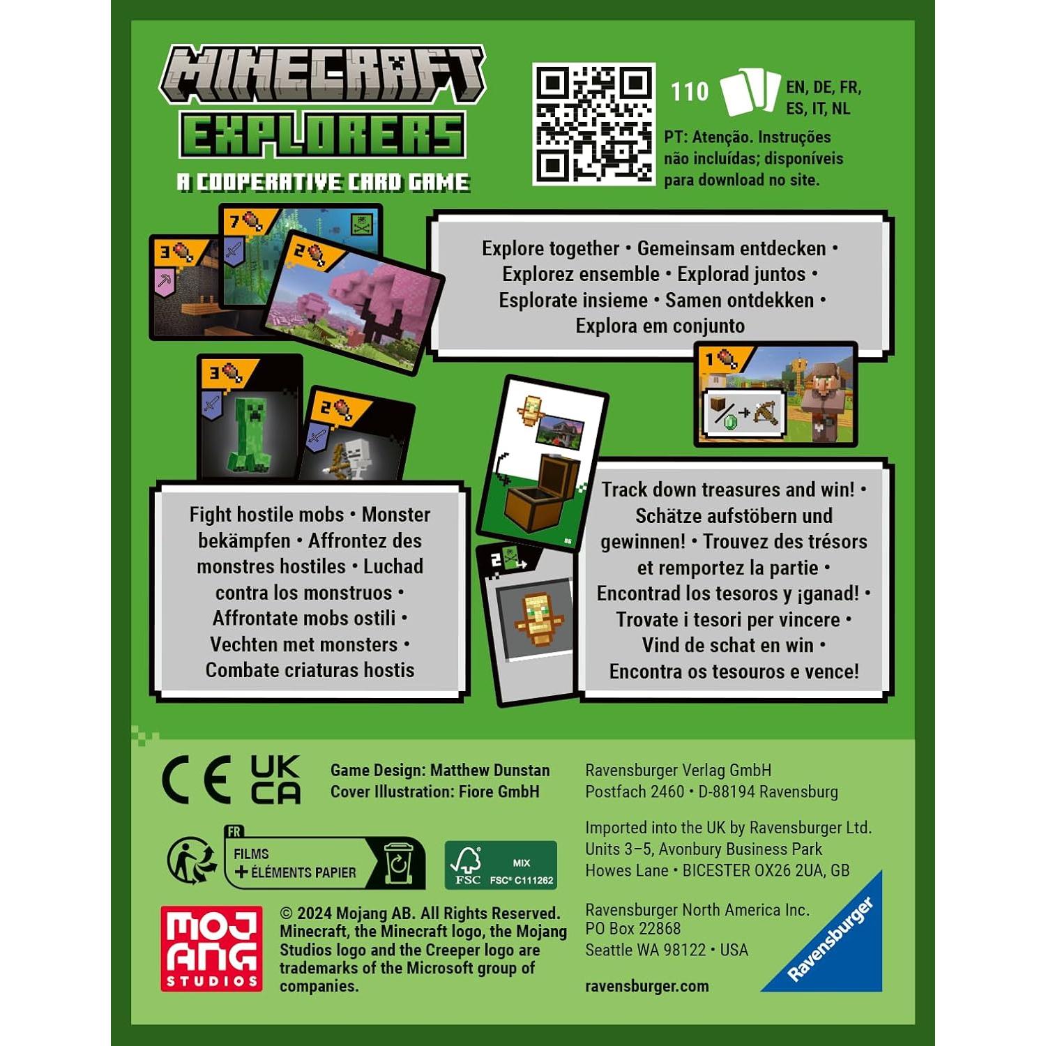 Juego de cartas cooperativo Ravensburger Minecraft 21580