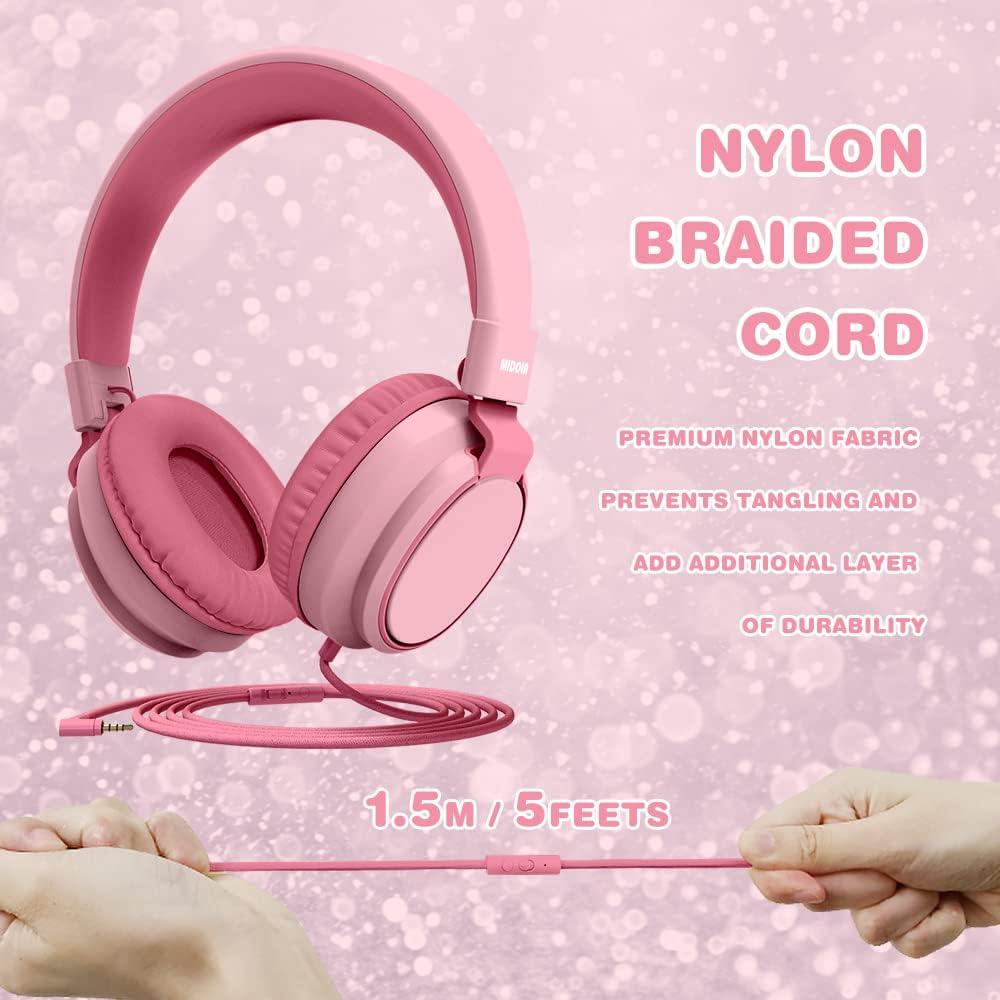 Auriculares para Niños MIDOLA H01 - Paquete de 5 Colores, Volumen Limitado